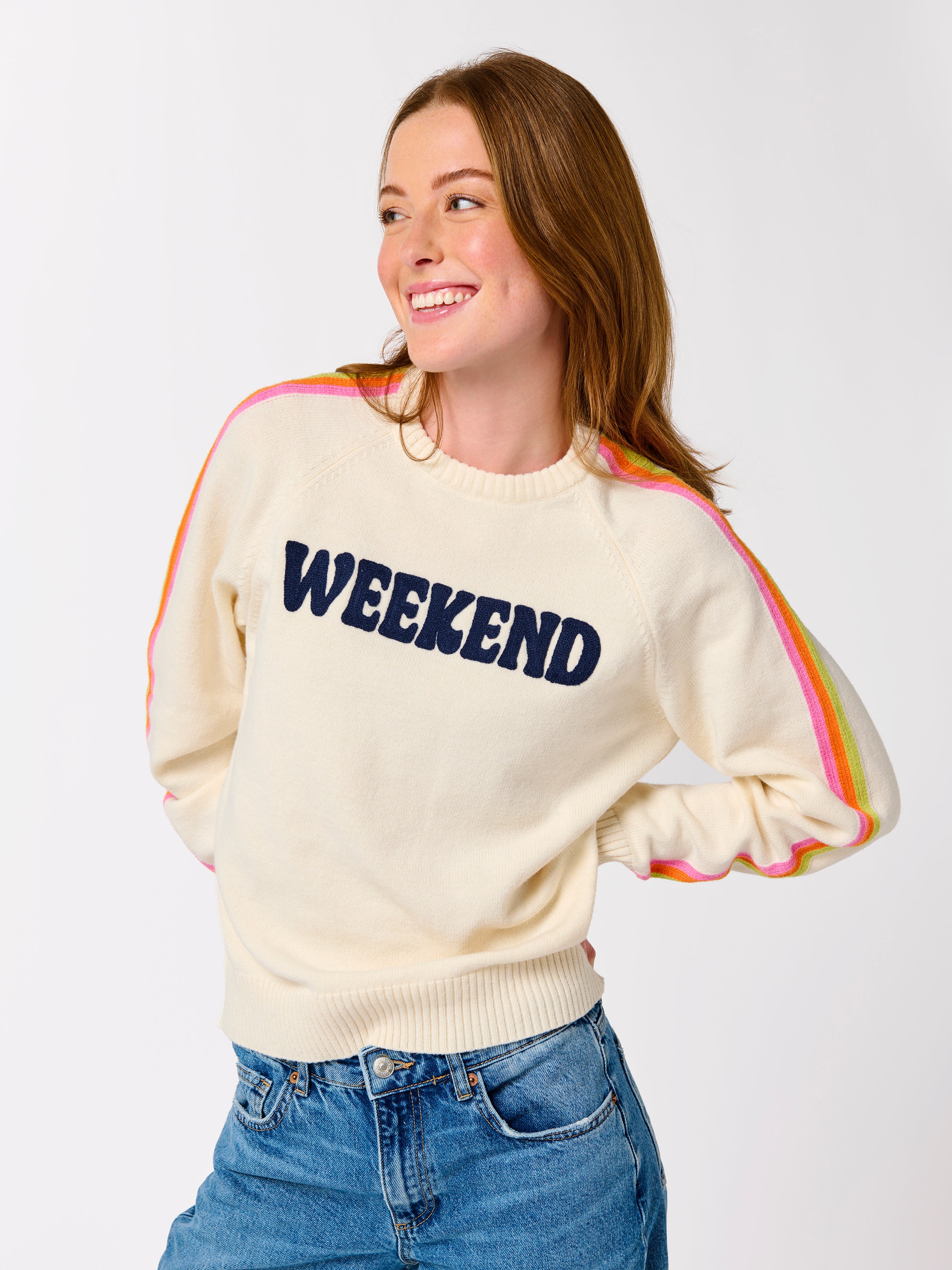 Shiraleah "Weekend" Sweater, Ivory