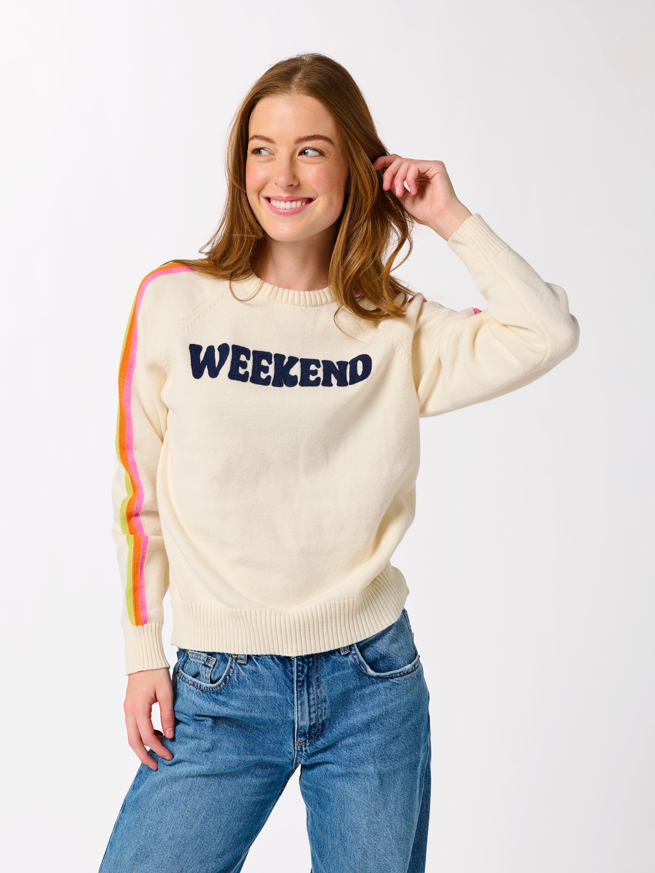 Shiraleah "Weekend" Sweater, Ivory