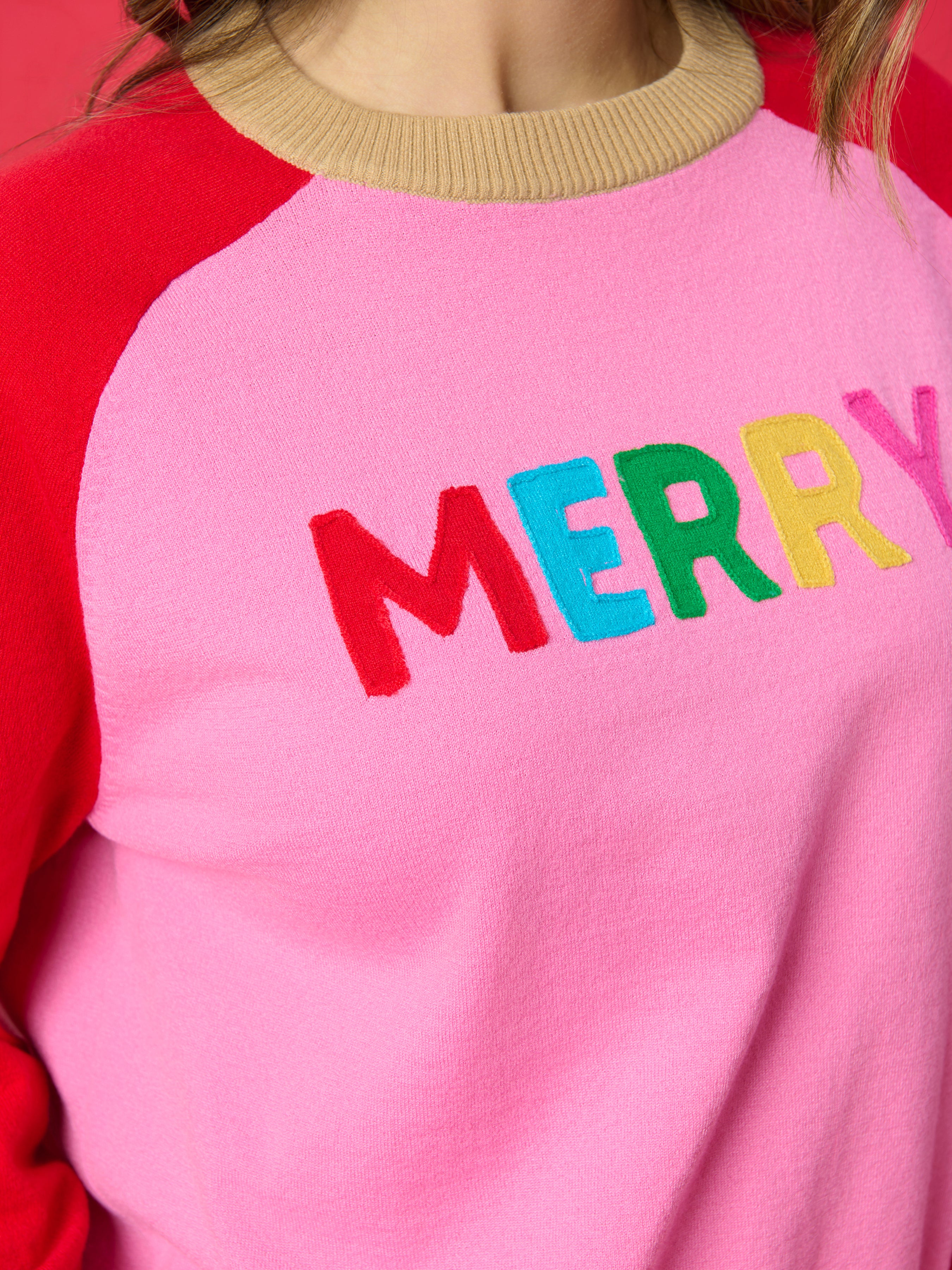 Shiraleah "Merry" Lightweight Boxy Sweater PINK / EXTRA SMALL