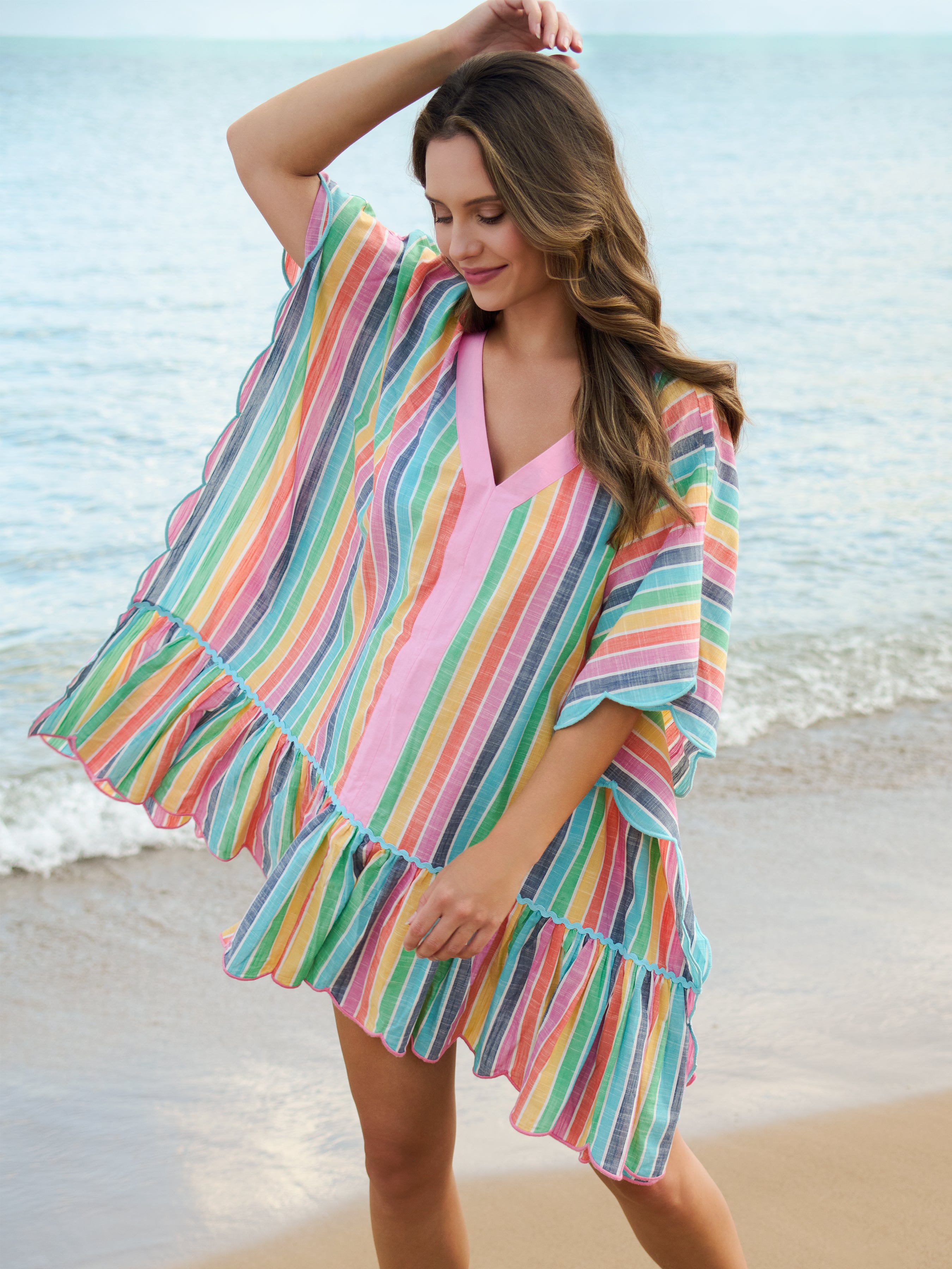 kimatam 　アルベロベロ　チュニック　羽織 Shiraleah Rosalia Mini Caftan