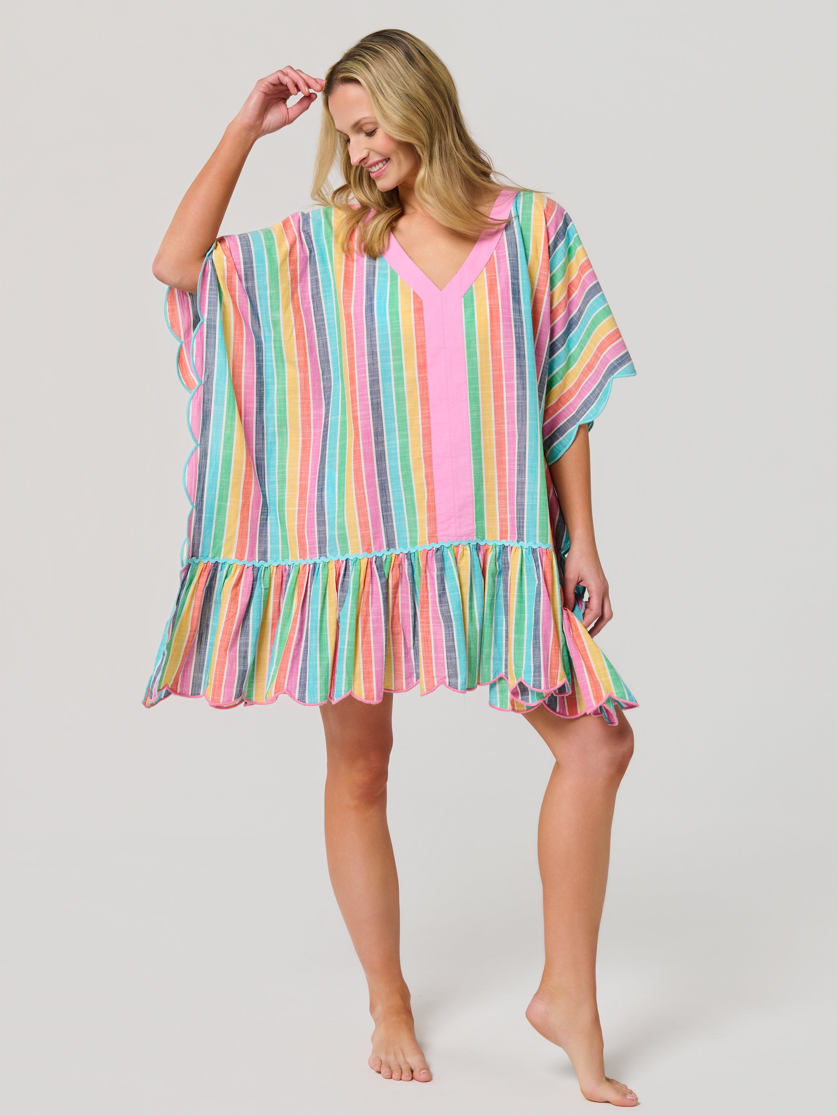 Shiraleah Rosalia Mini Caftan MULTI