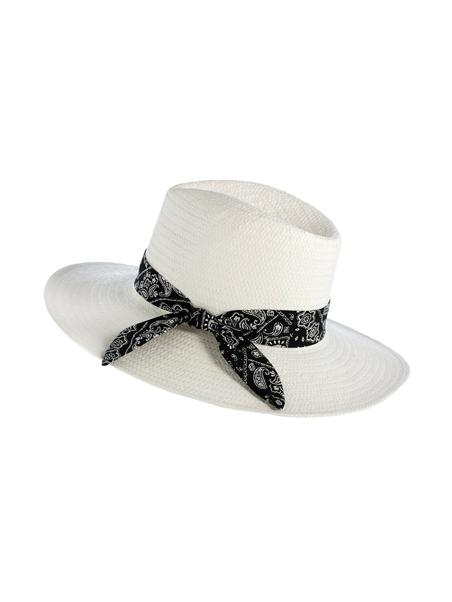Shiraleah Raven Hat, White - FINAL SALE ONLY