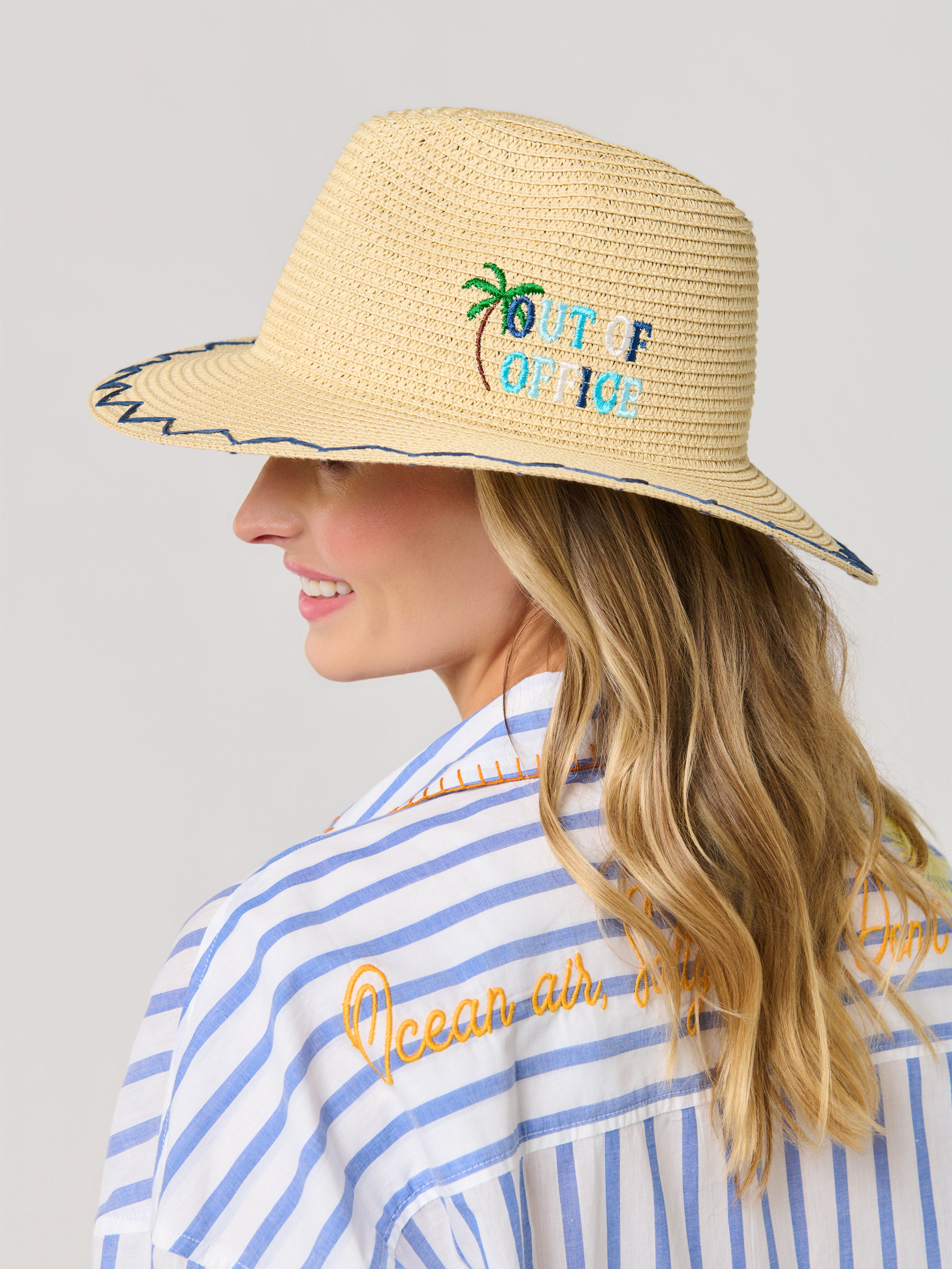 Shiraleah "Out Of Office" Hat, Natural