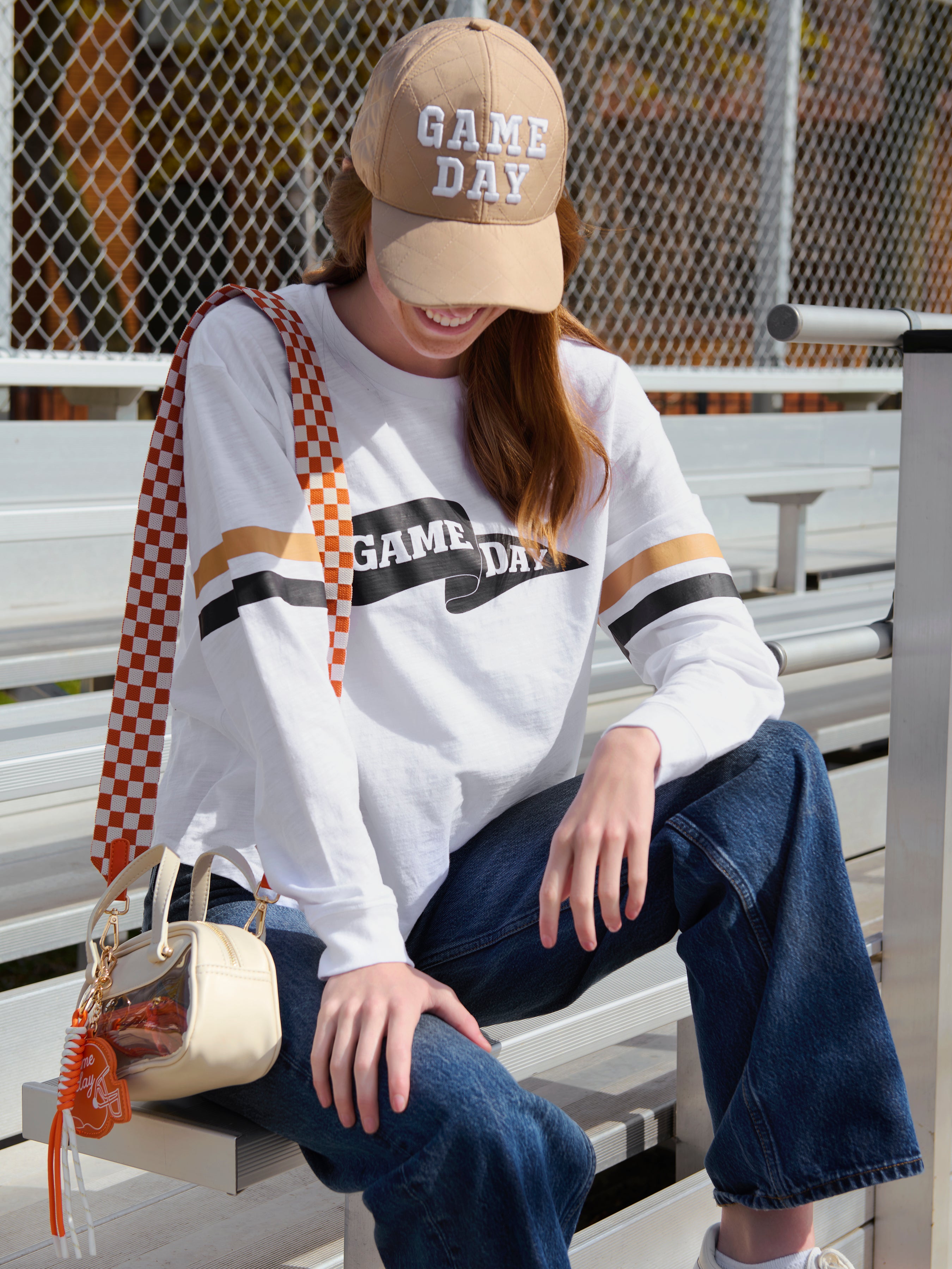 Shiraleah Game Day Ball Cap TAN