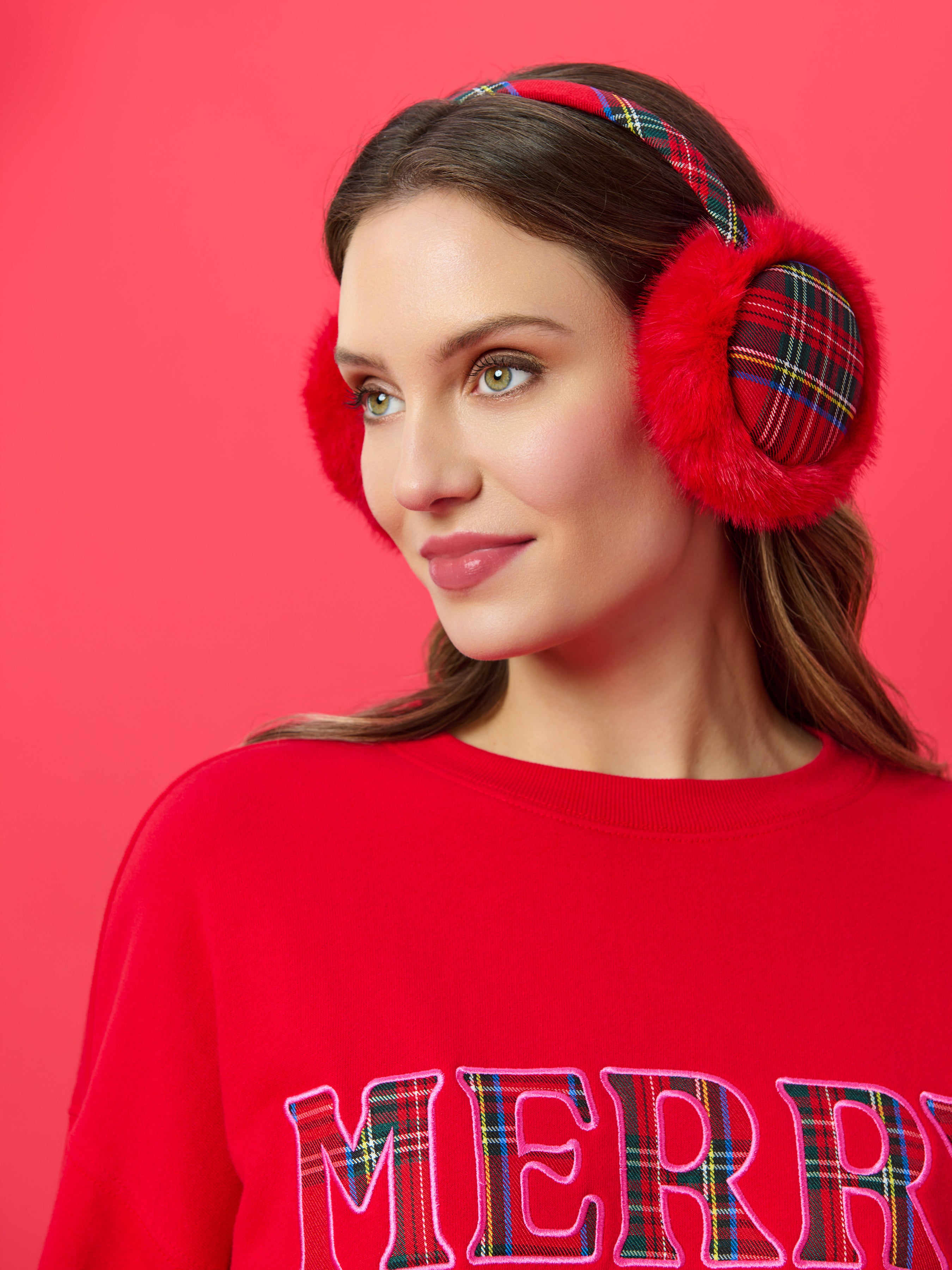 Shiraleah Scottie Earmuffs RED / OS