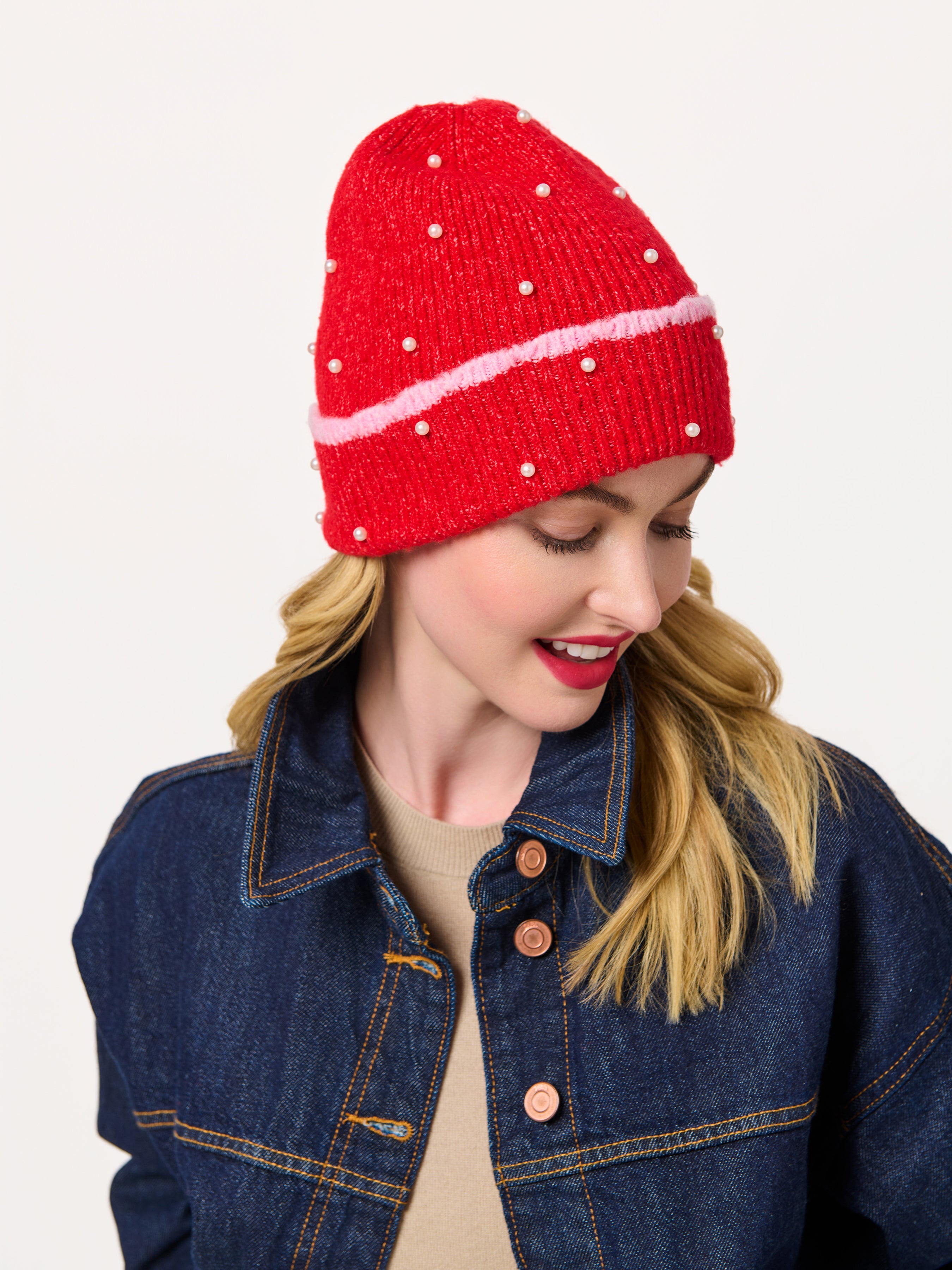 Shiraleah Mila Beanie RED / OS