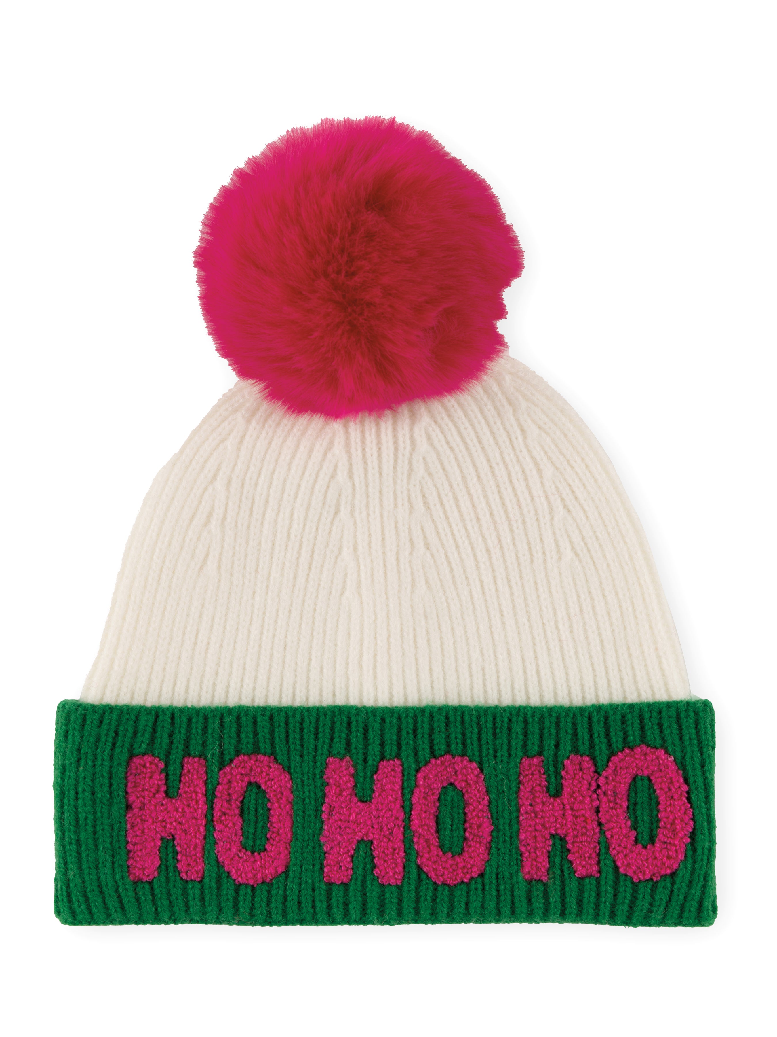 Shiraleah "Ho Ho Ho" Beanie IVORY
