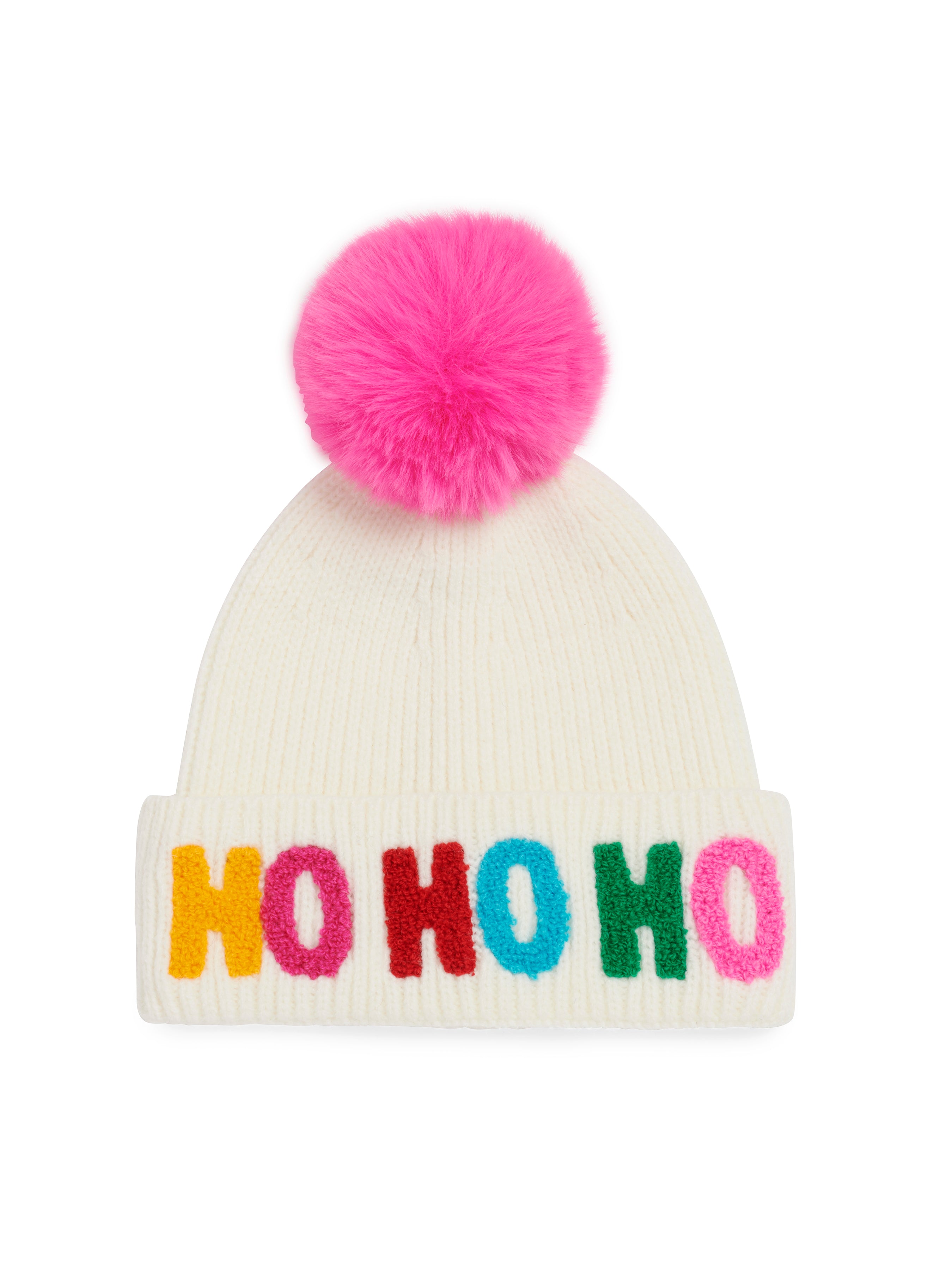 Shiraleah "Ho Ho Ho" Beanie WHITE