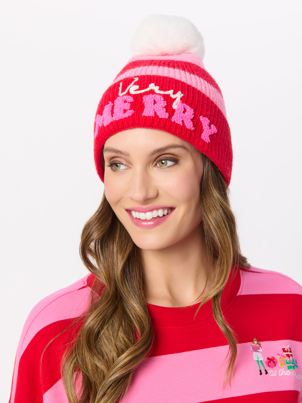 Shiraleah "Very Merry" Beanie, Red