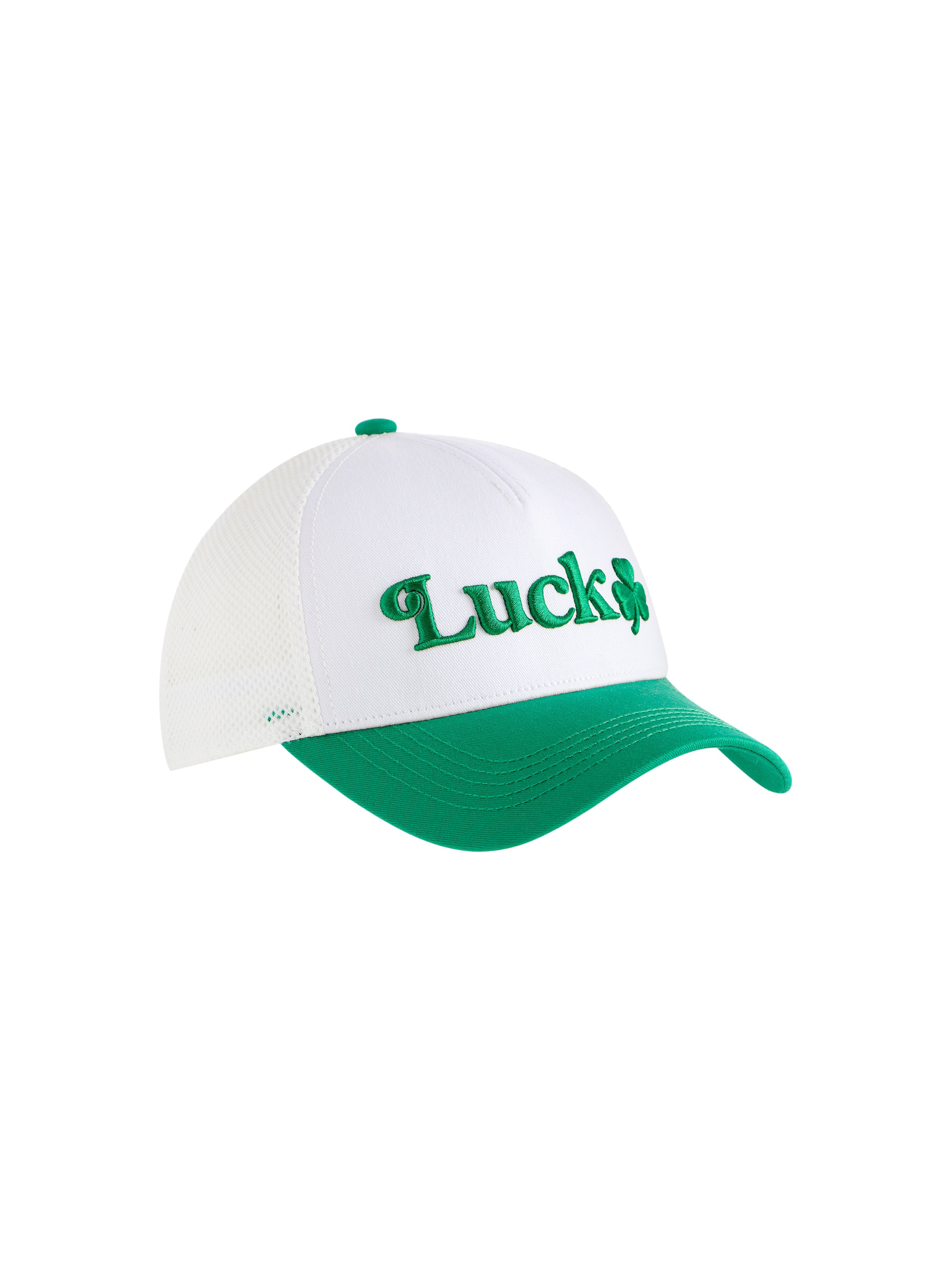 Shiraleah "Lucky" Shamrock Trucker Hat, Green GREEN
