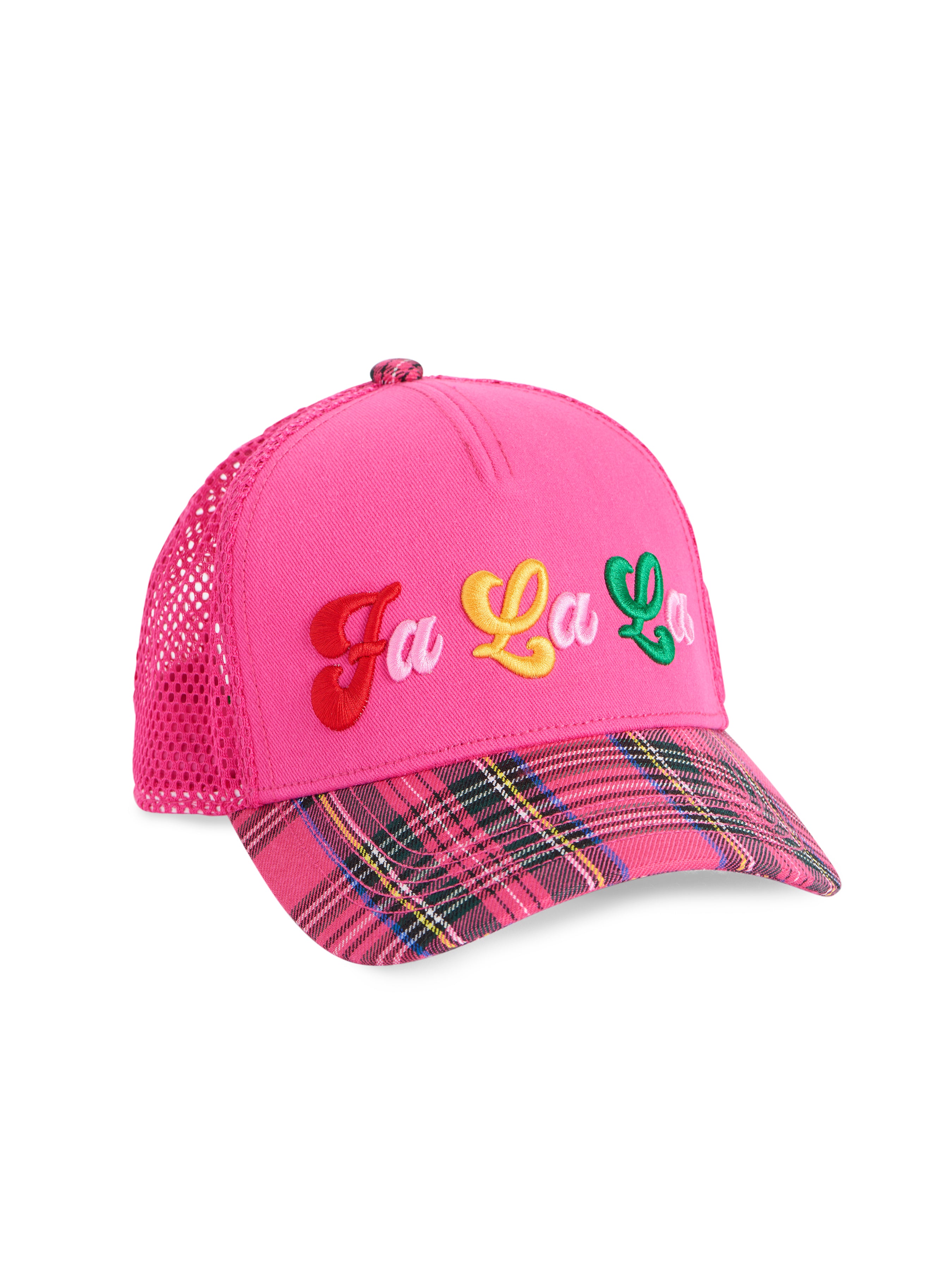 Shiraleah "Fa La La" Trucker Hat, Pink