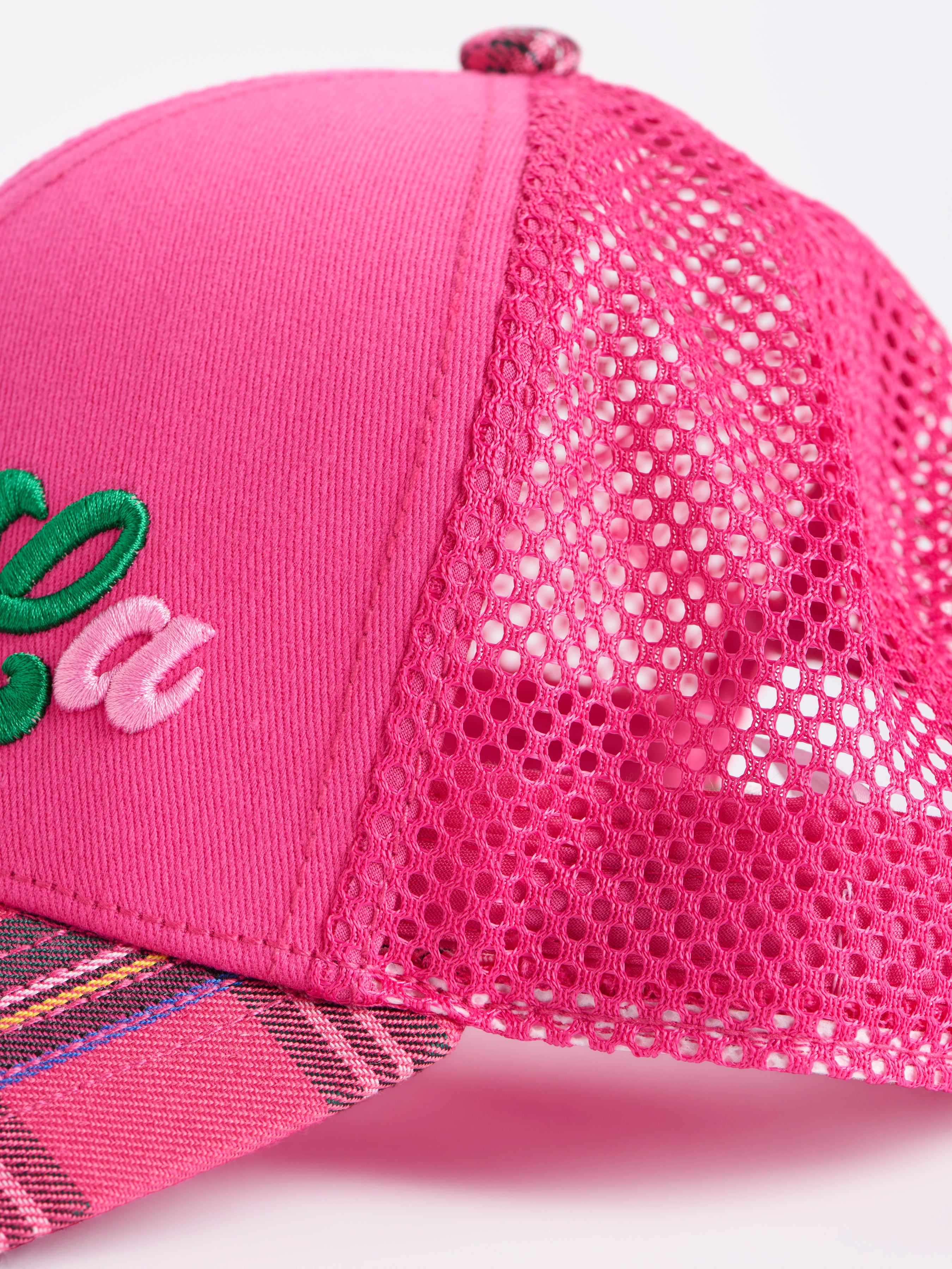 Shiraleah "Fa La La" Trucker Hat, Pink