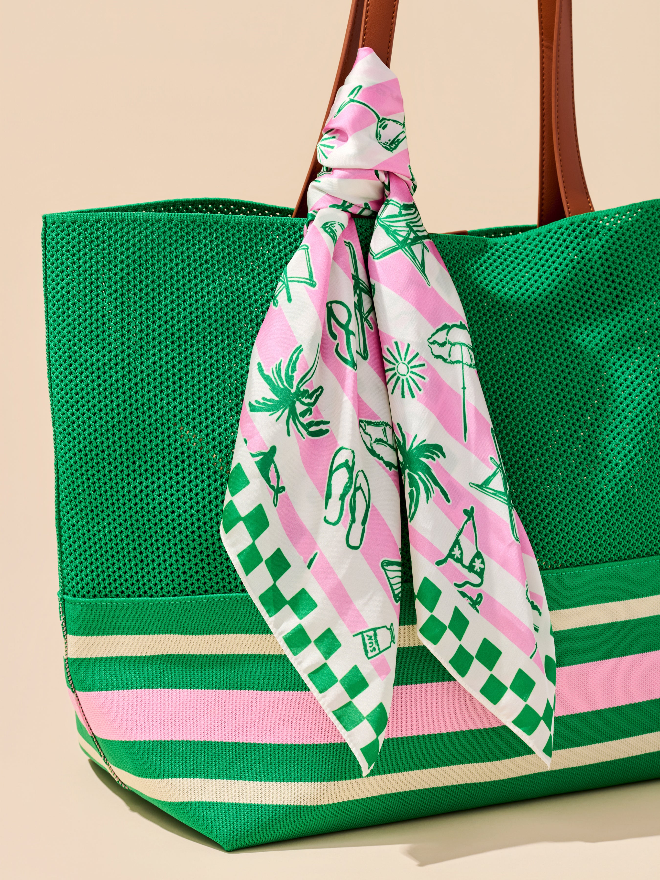 Shiraleah Tropical Scarf, Pink