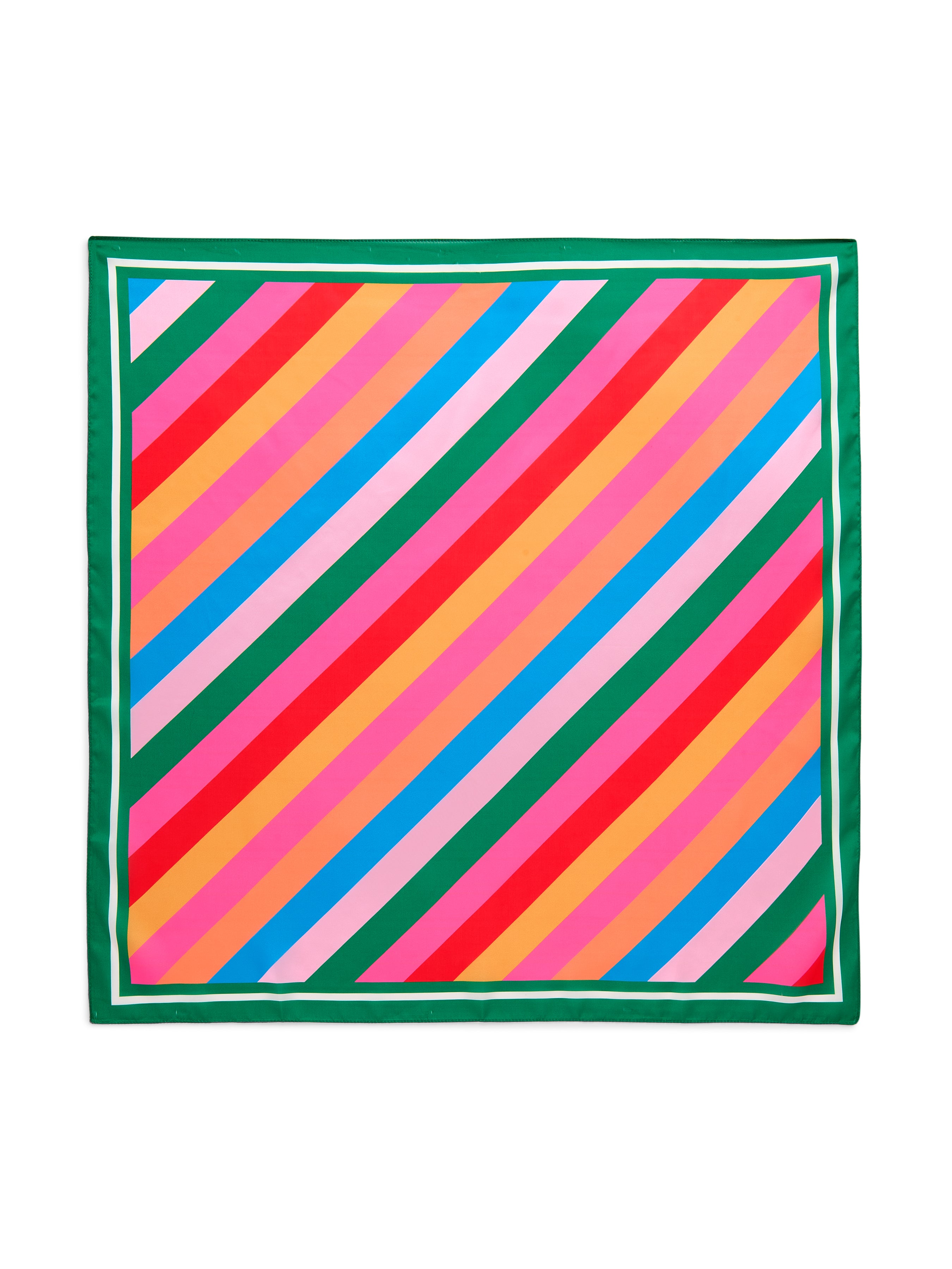 Shiraleah Festive Stripe Square Scarf, Multi