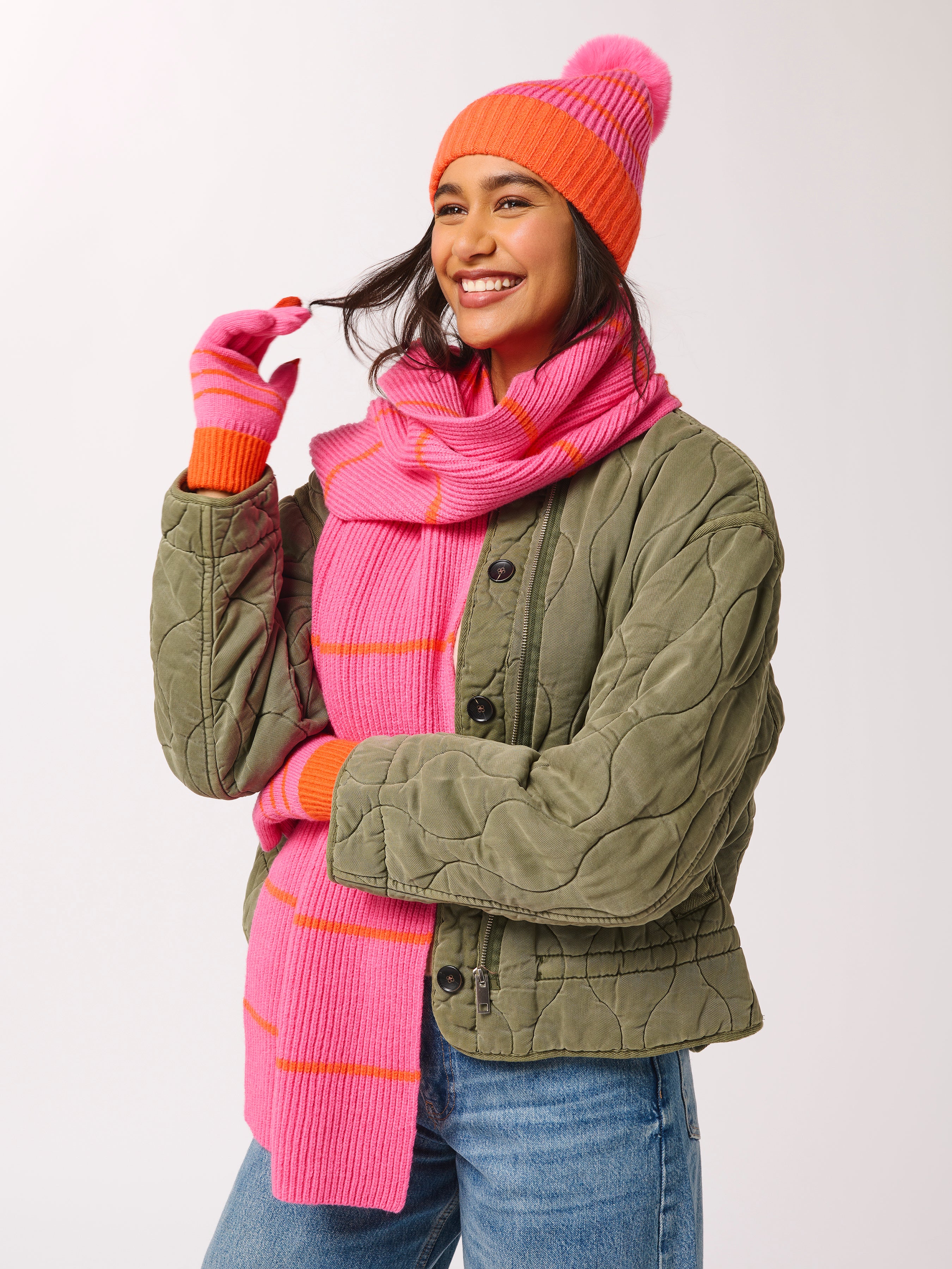 Shiraleah Allison Scarf PINK