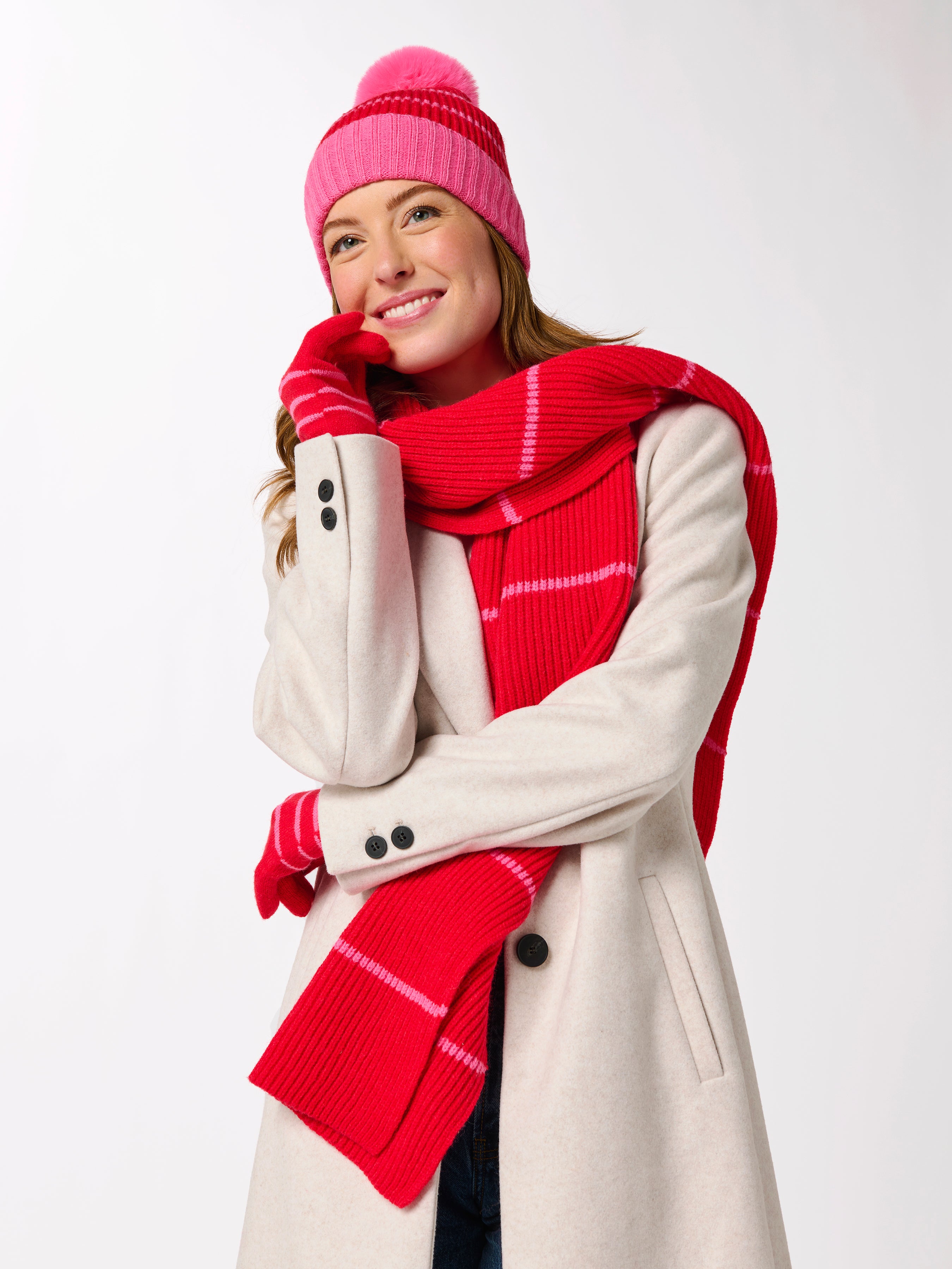 Shiraleah Allison Scarf RED