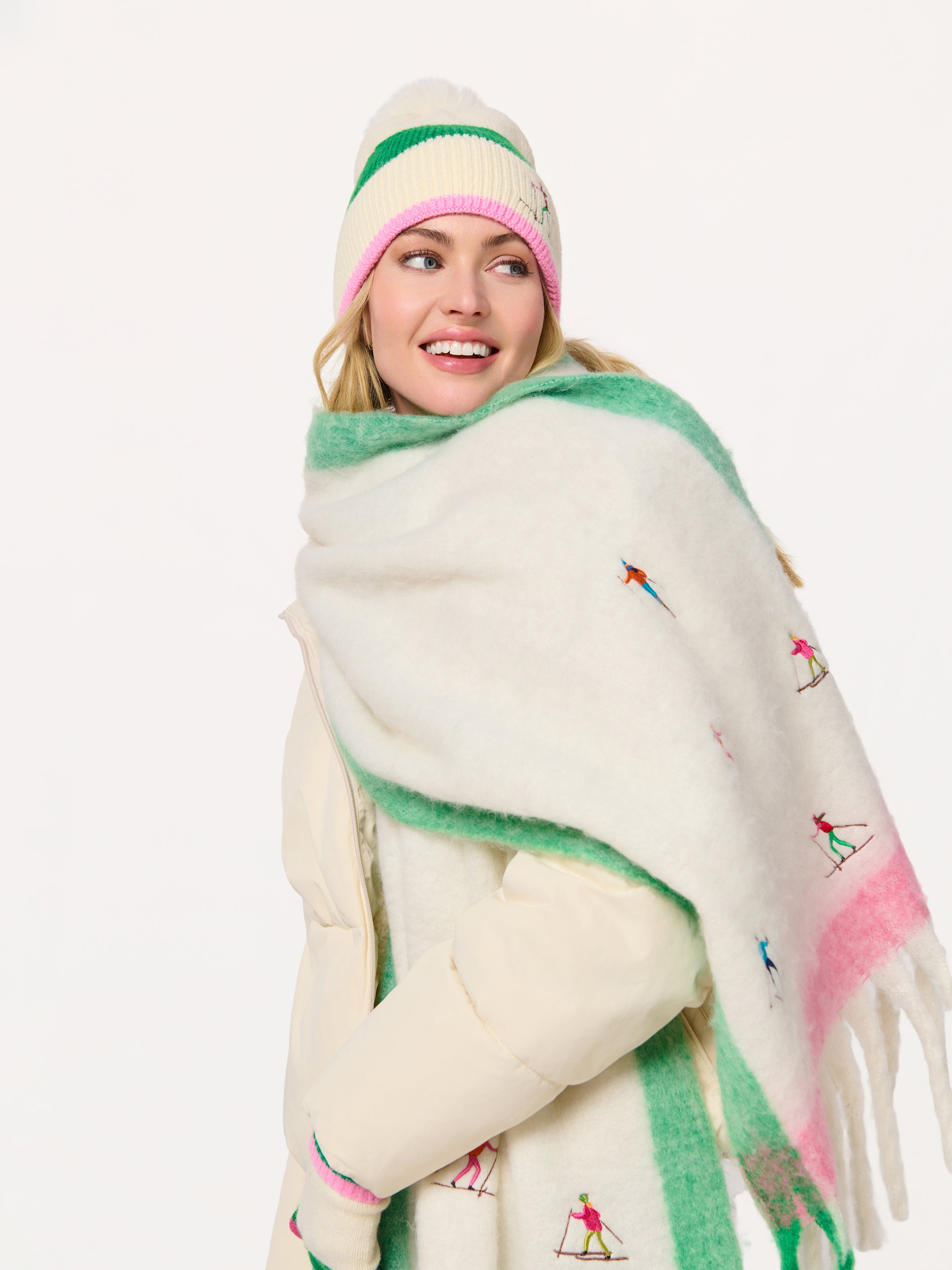 Shiraleah Alpine Scarf, Ivory