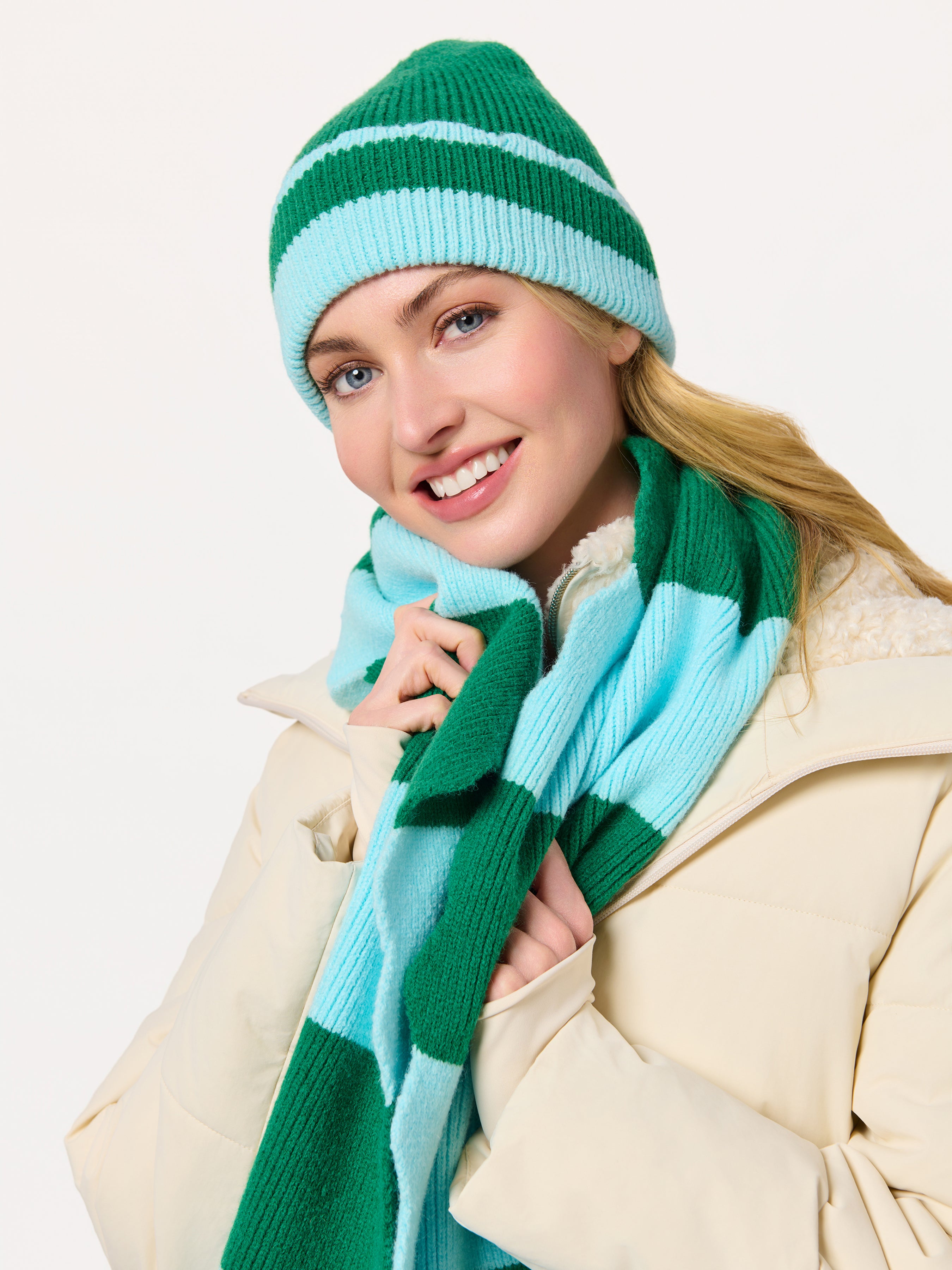 Shiraleah Scala Striped Scarf SKY / OS