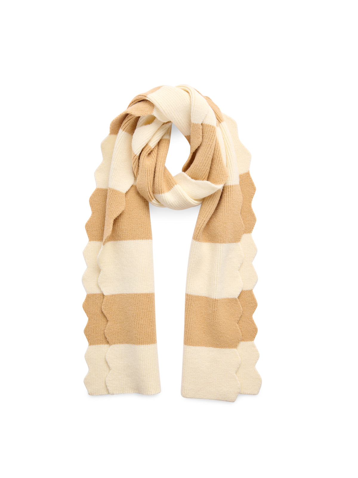 Shiraleah Scala Striped Scarf TAN / OS