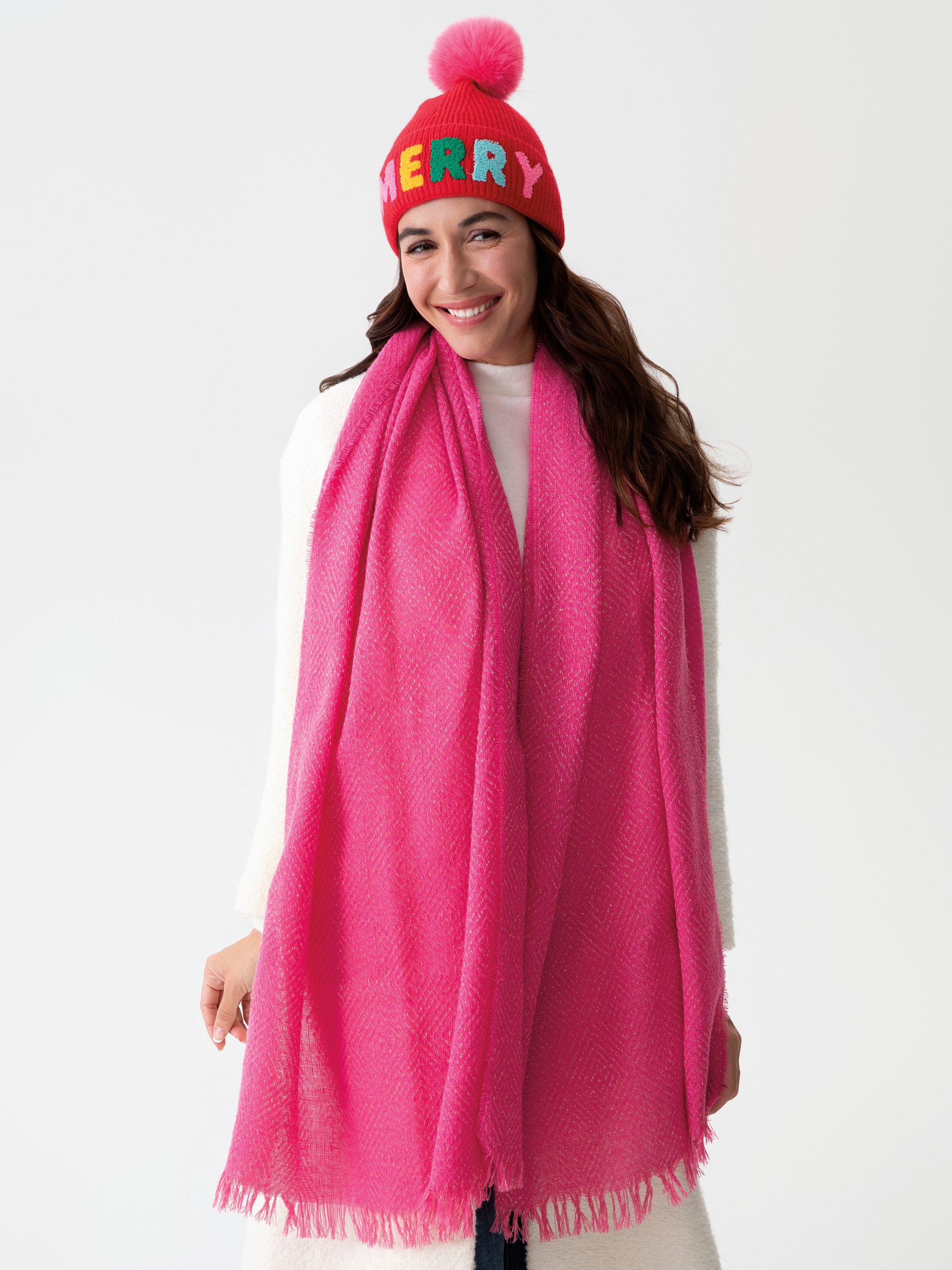 Shiraleah Belle Scarf PINK
