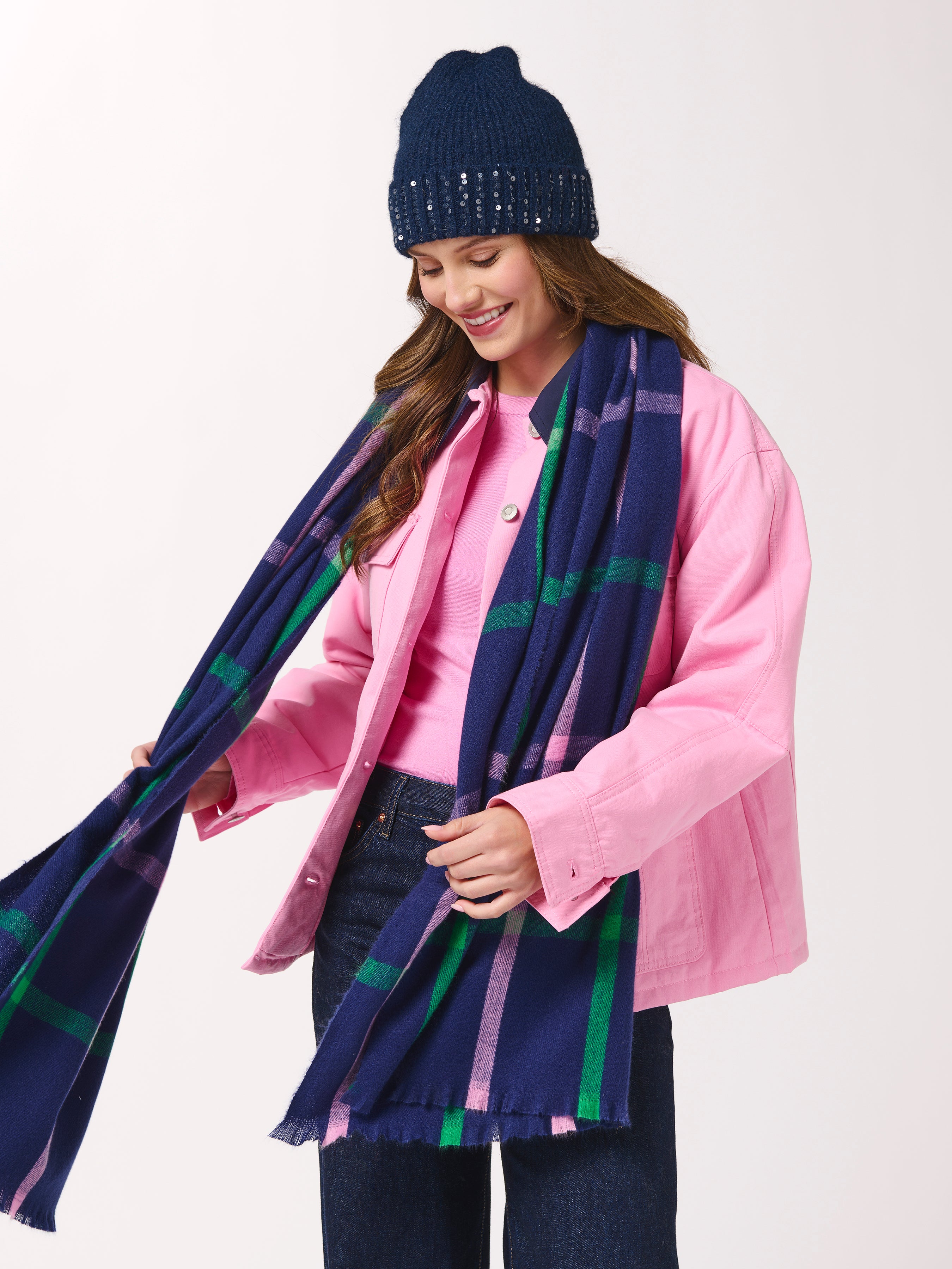 Shiraleah Reese Scarf NAVY