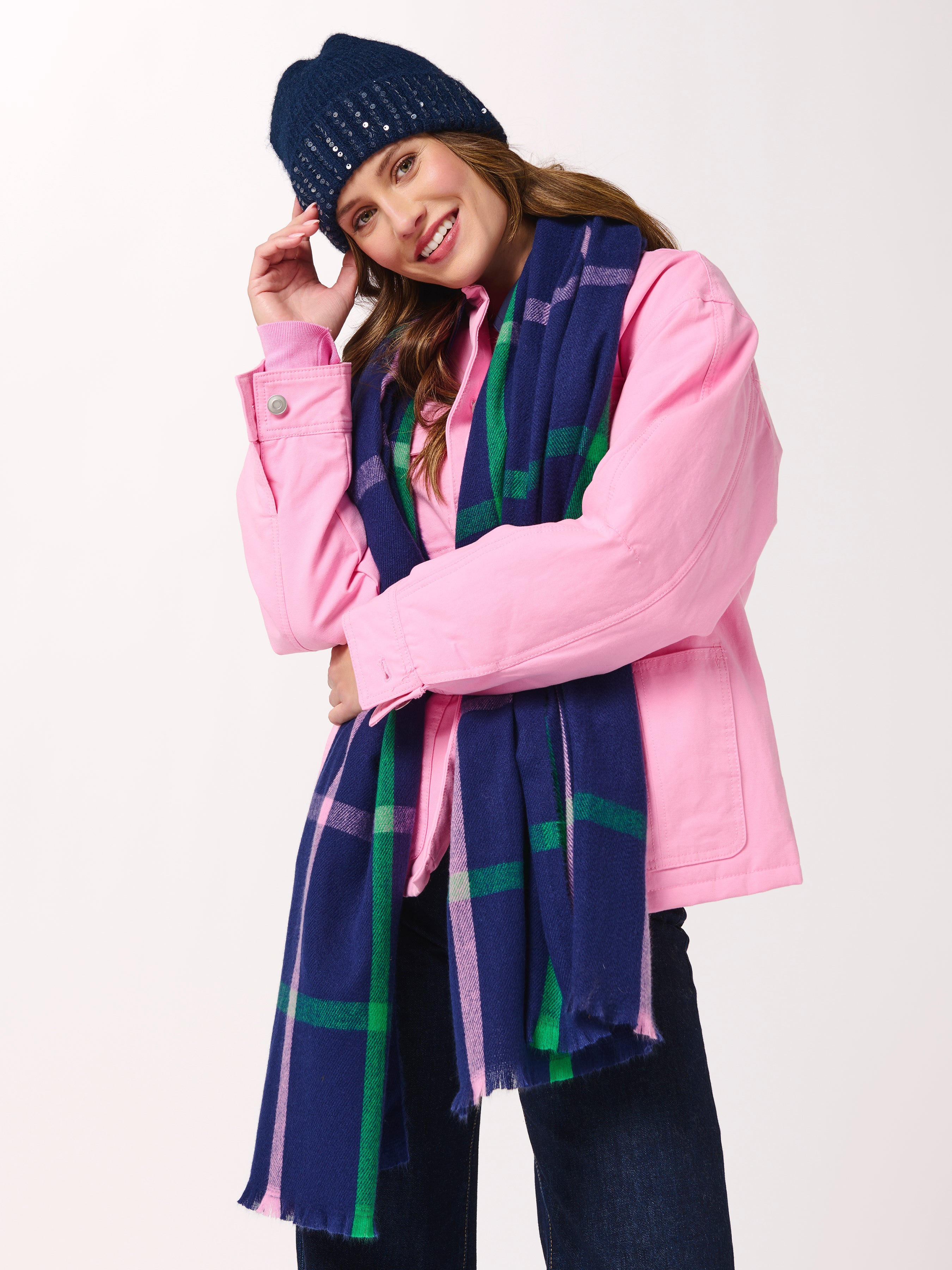 Shiraleah Reese Scarf NAVY