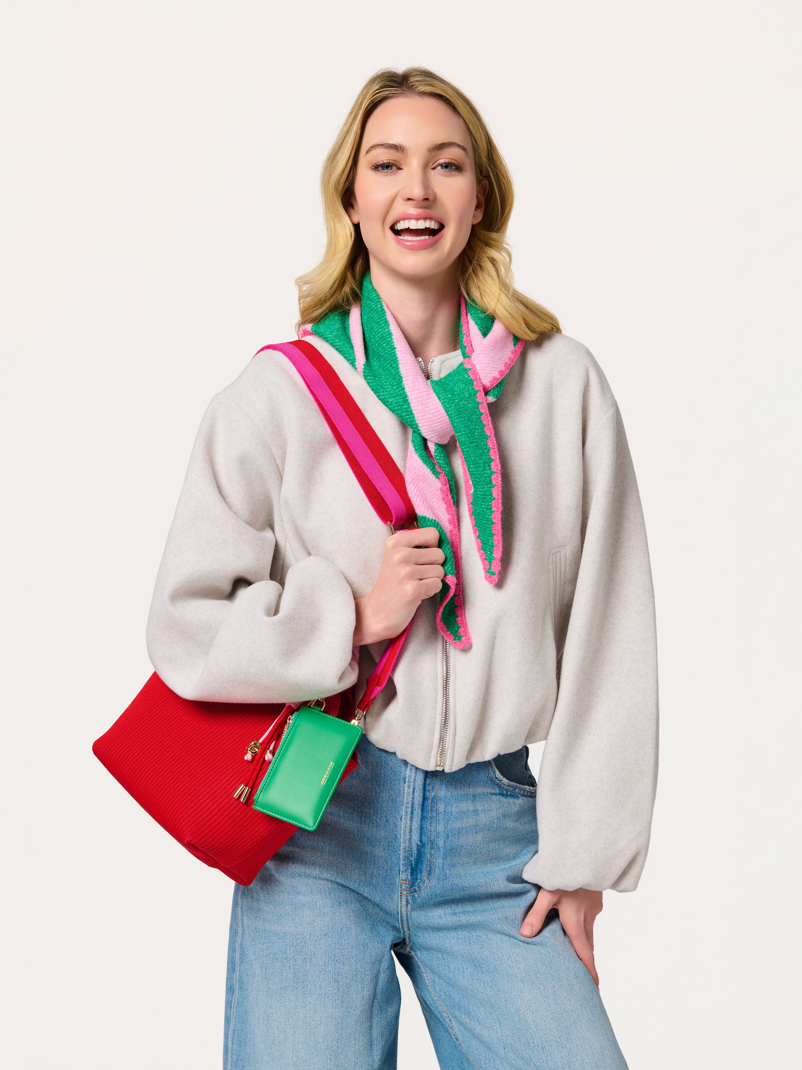 Shiraleah Joy Small Triangle Scarf GREEN / OS