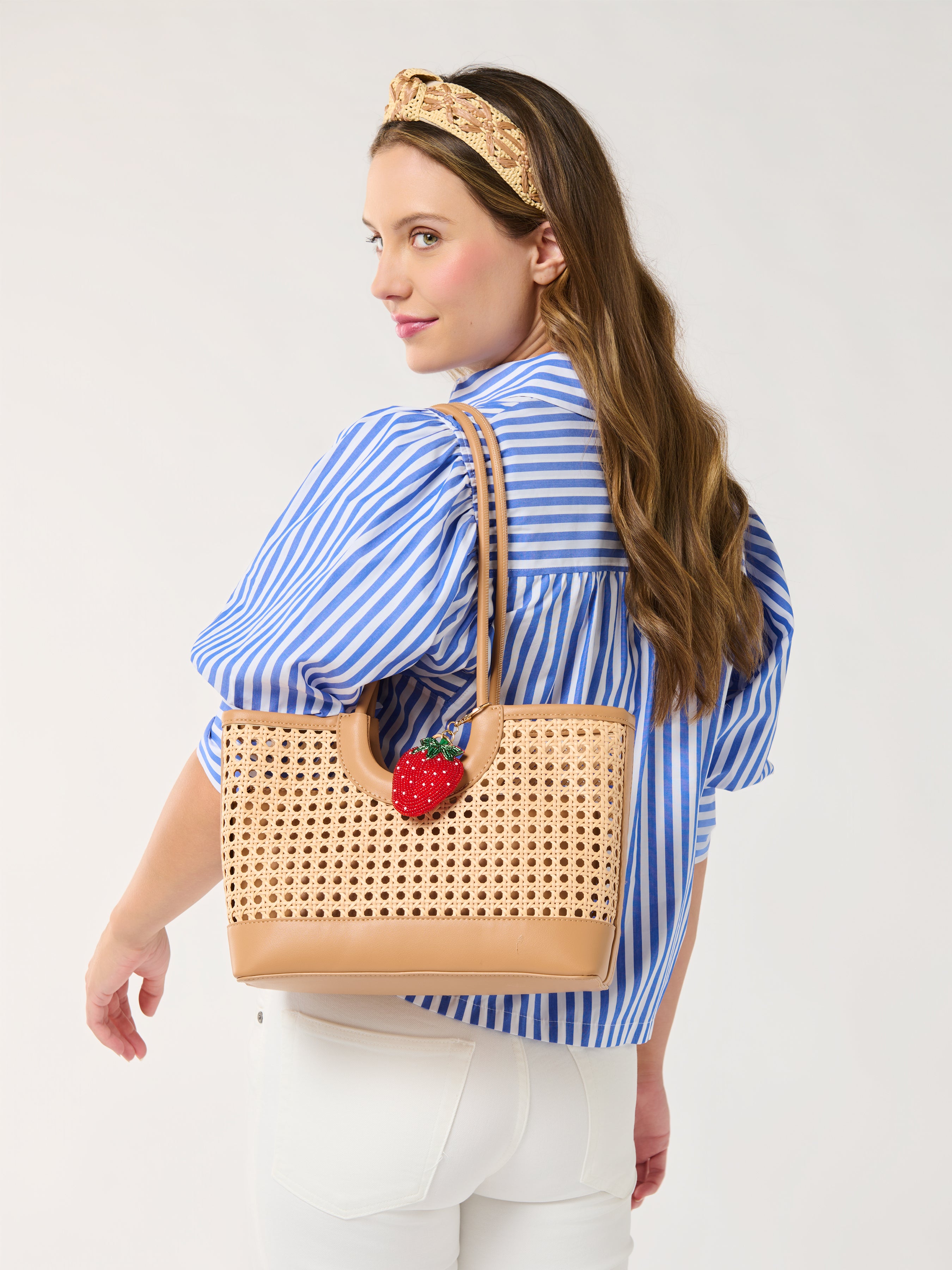 Shiraleah Faux Raffia Headband TAN