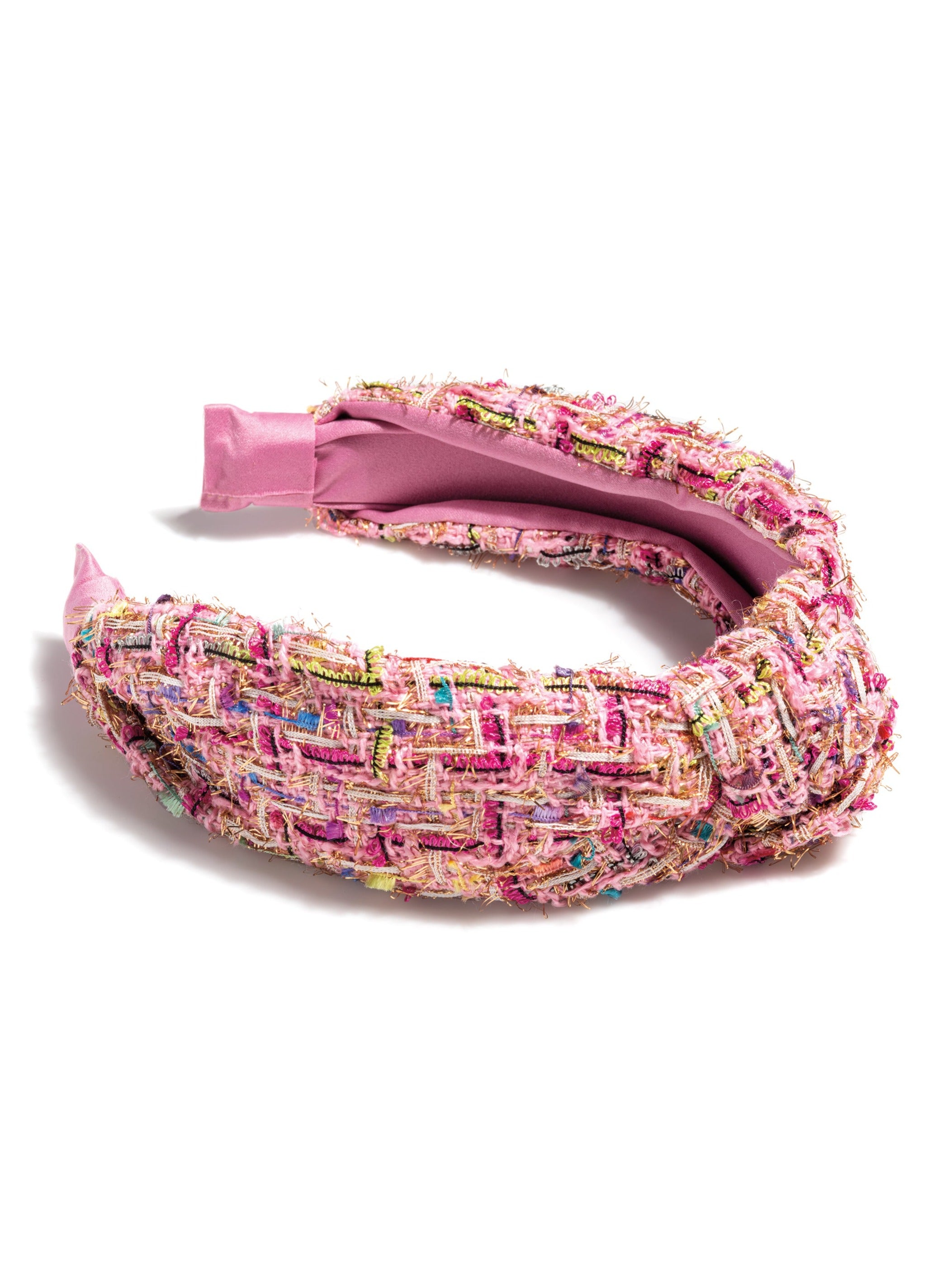 Shiraleah Knotted Boucle Headband PINK
