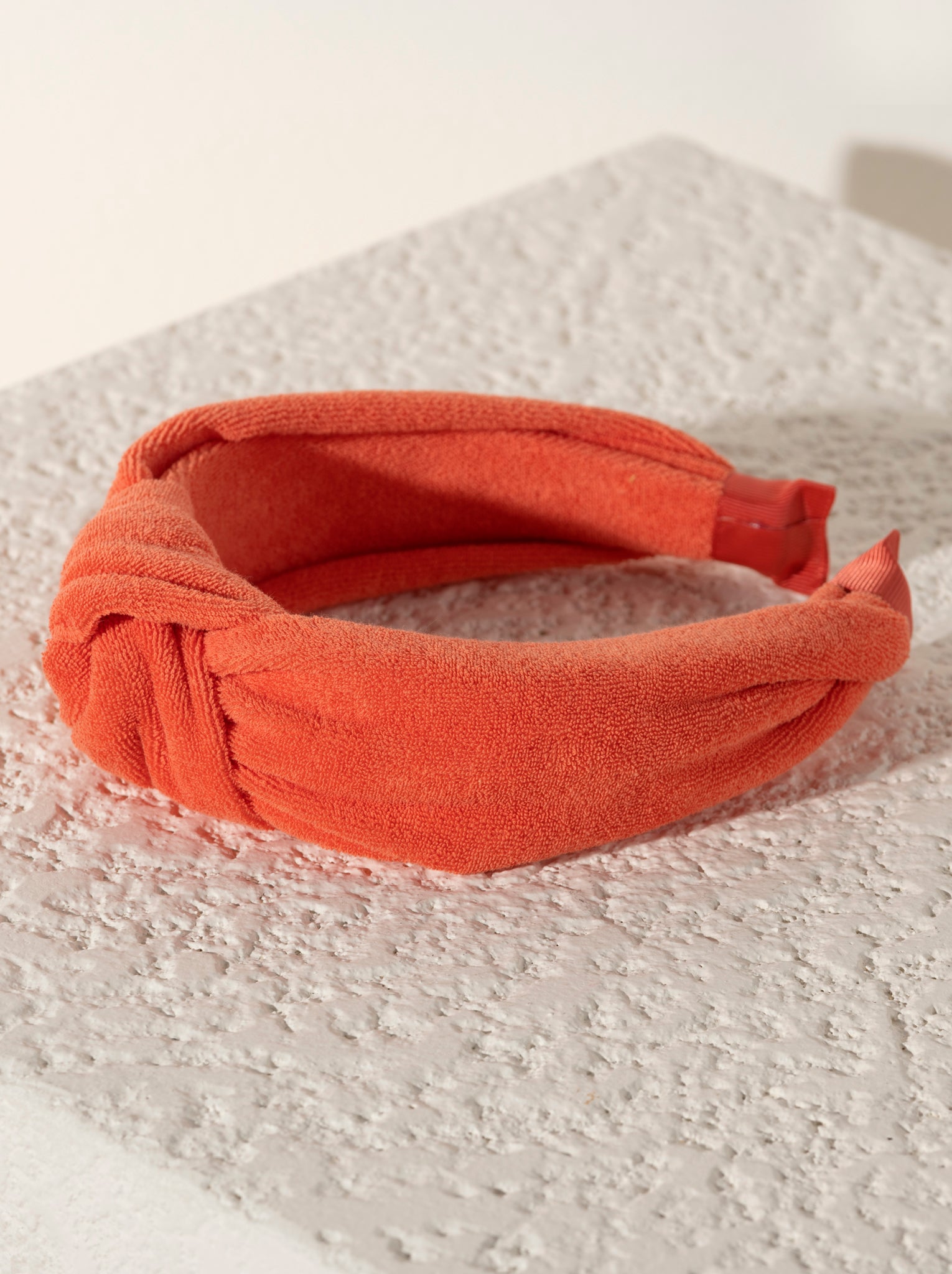 Shiraleah Terry Knotted Headband ORANGE