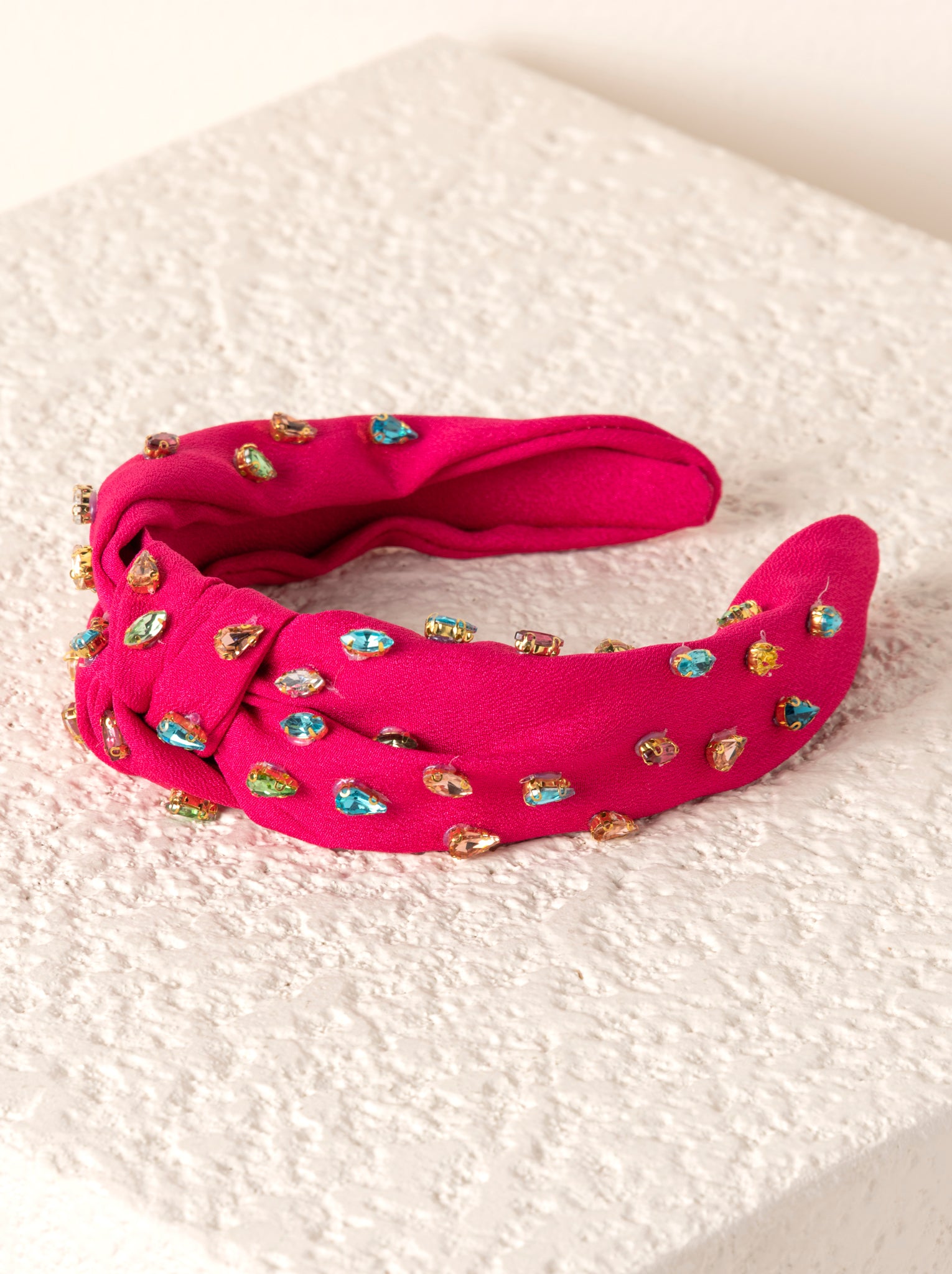 Shiraleah Gemmie Knotted Headband MAGENTA