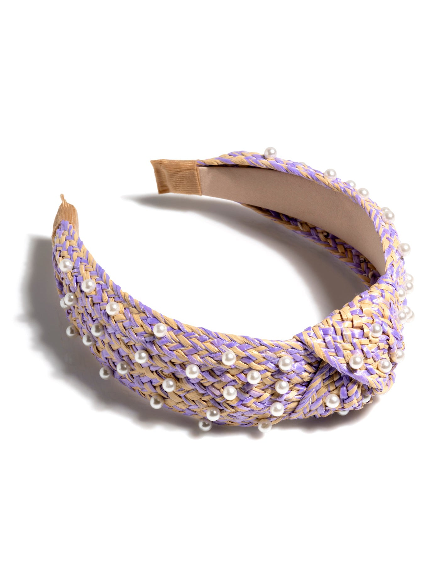 Shiraleah Pearl Embellished Knotted Headband LILAC