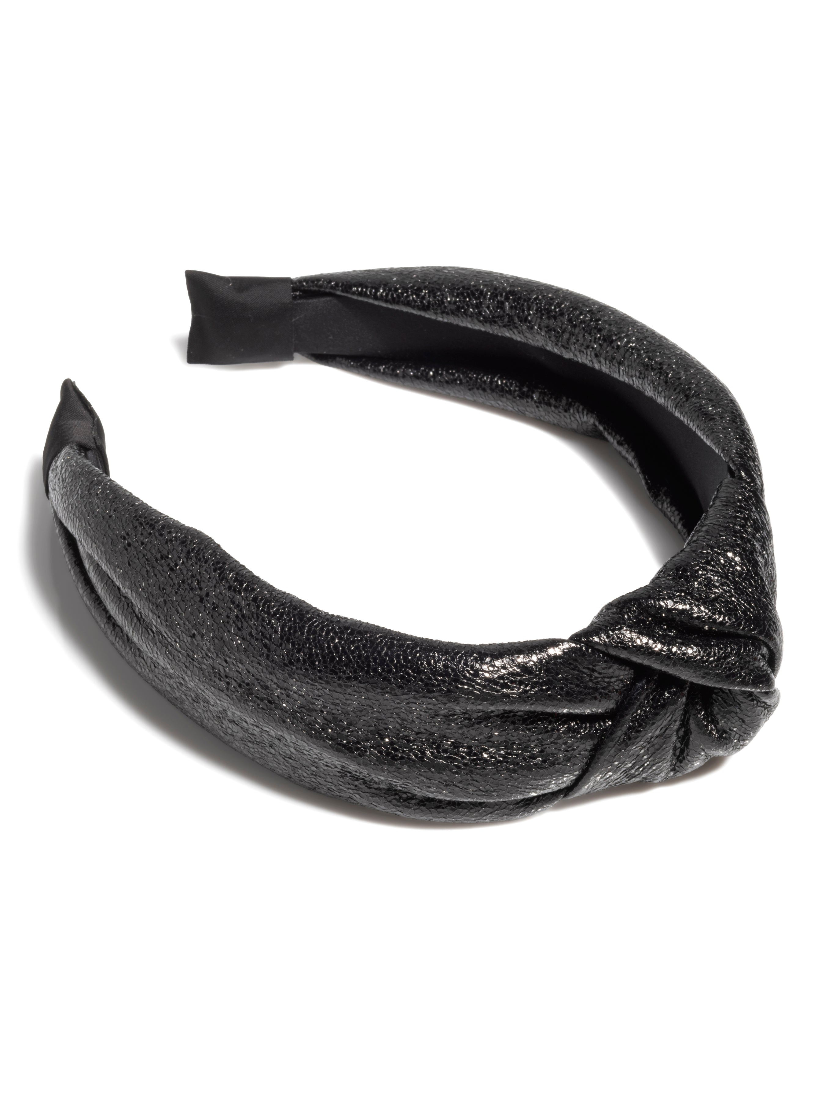 Shiraleah Metallic Knotted Headband BLACK