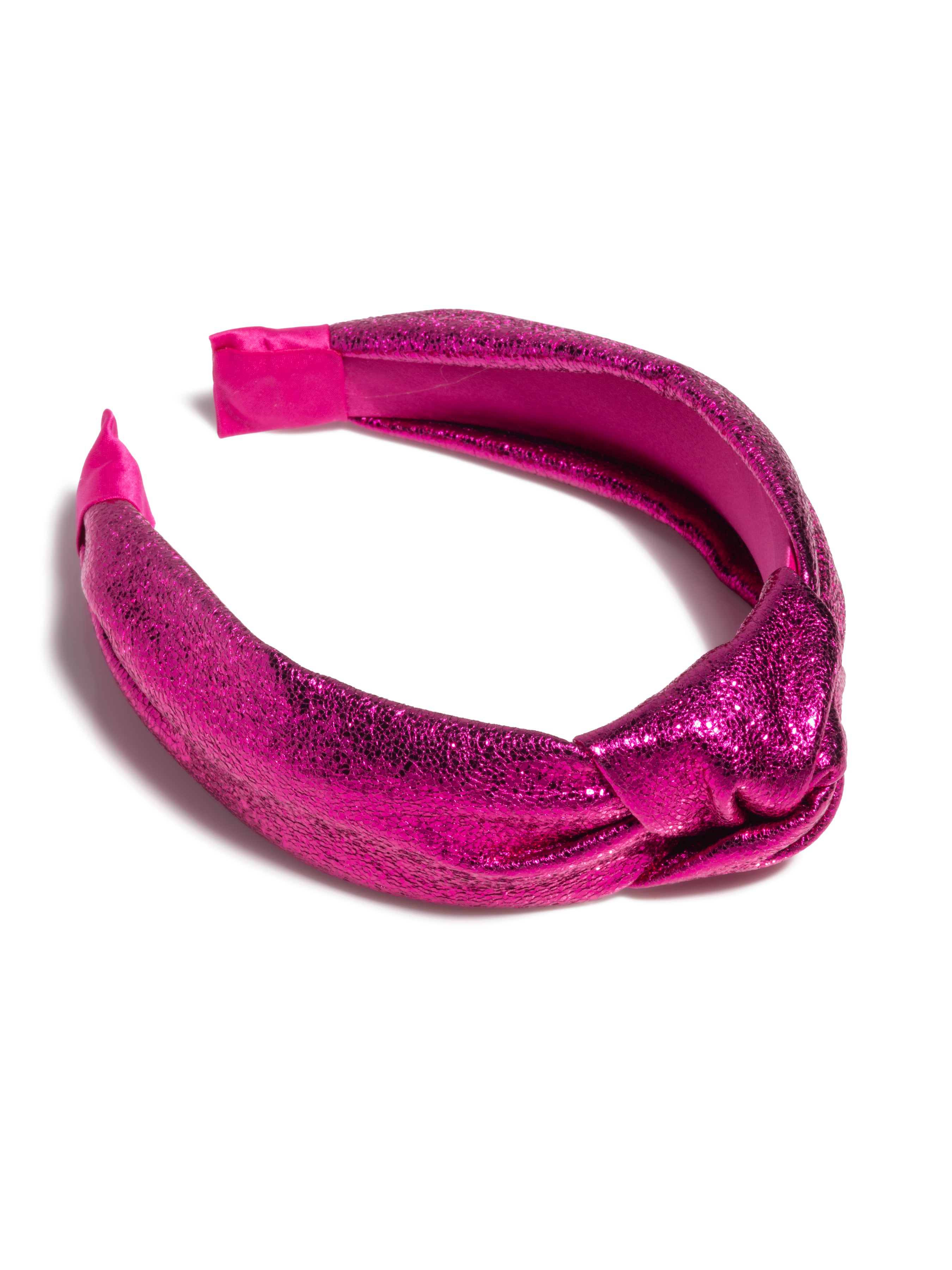 Shiraleah Metallic Knotted Headband MAGENTA