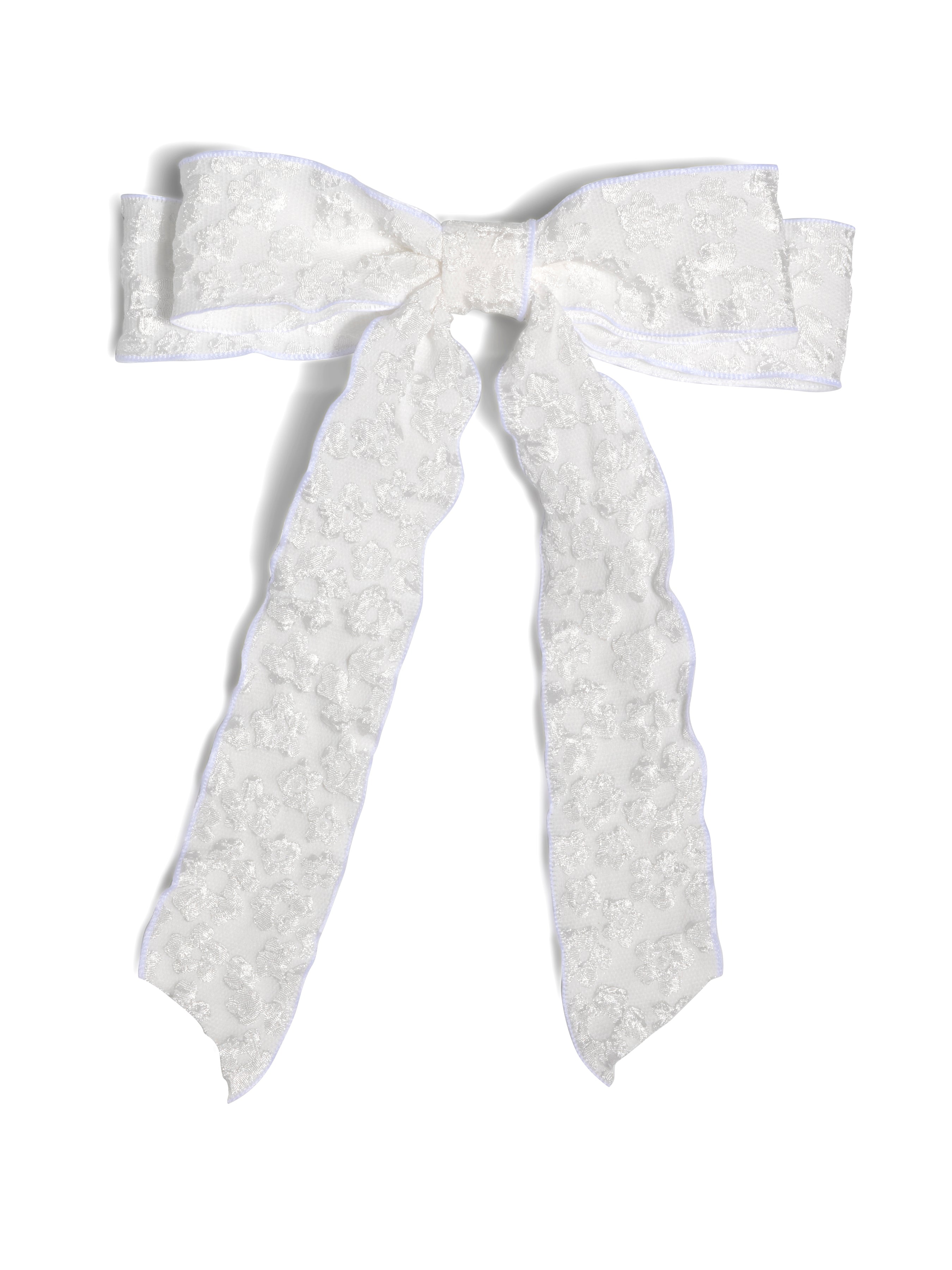 Shiraleah Textured Bow Clip IVORY