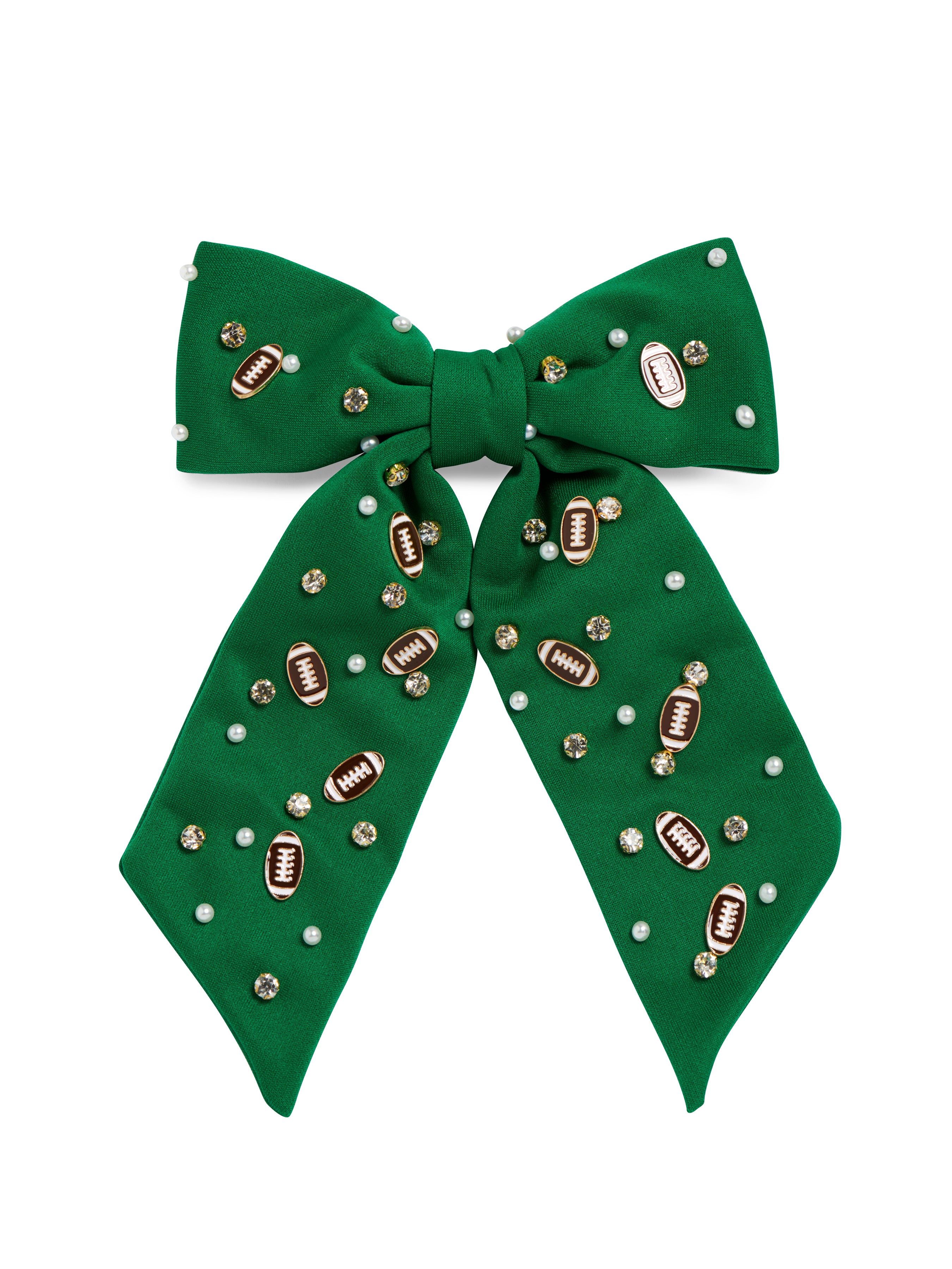 Shiraleah Game Day Charms Bow Clip Green