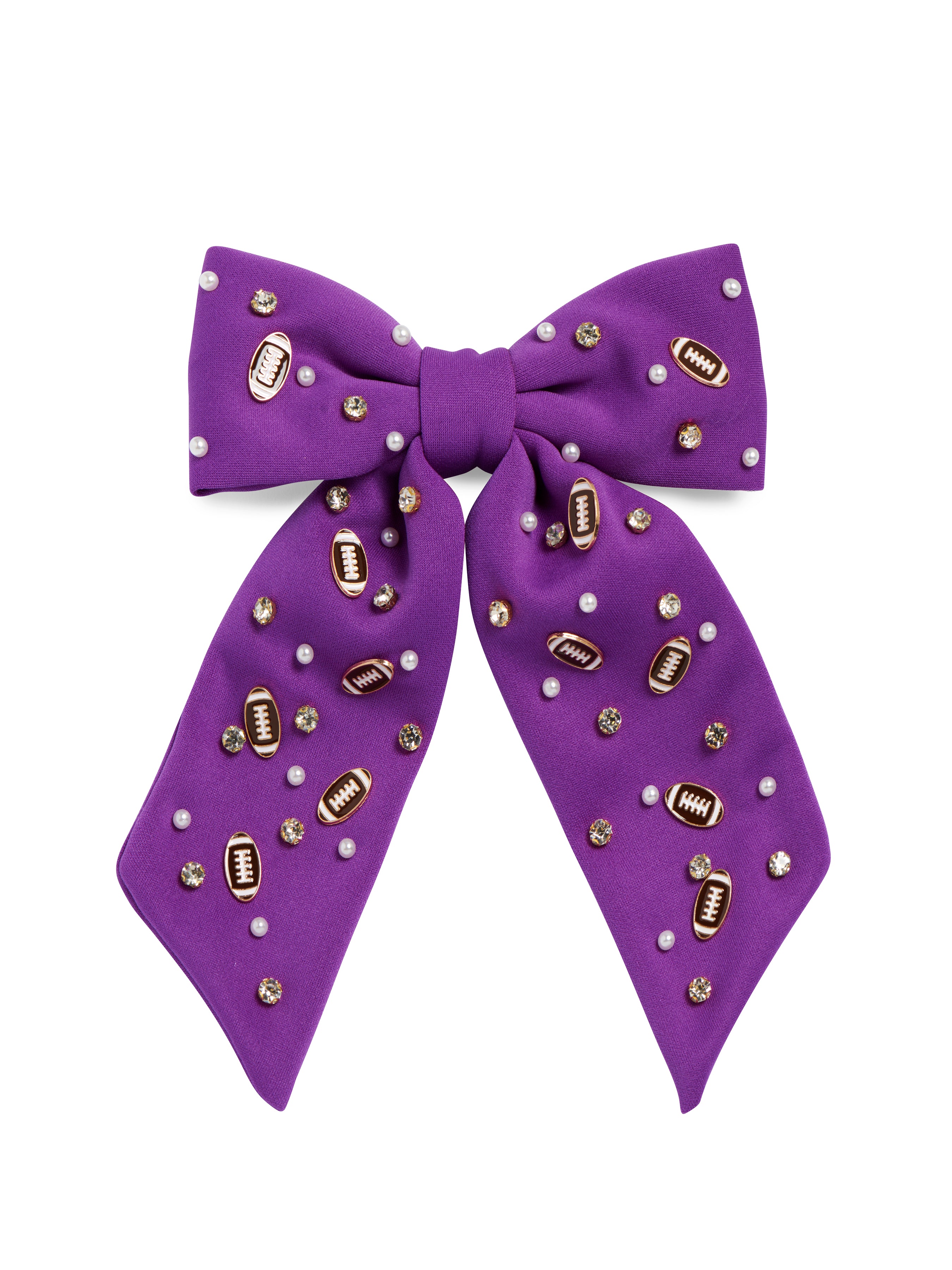 Shiraleah Game Day Charms Bow Clip Purple