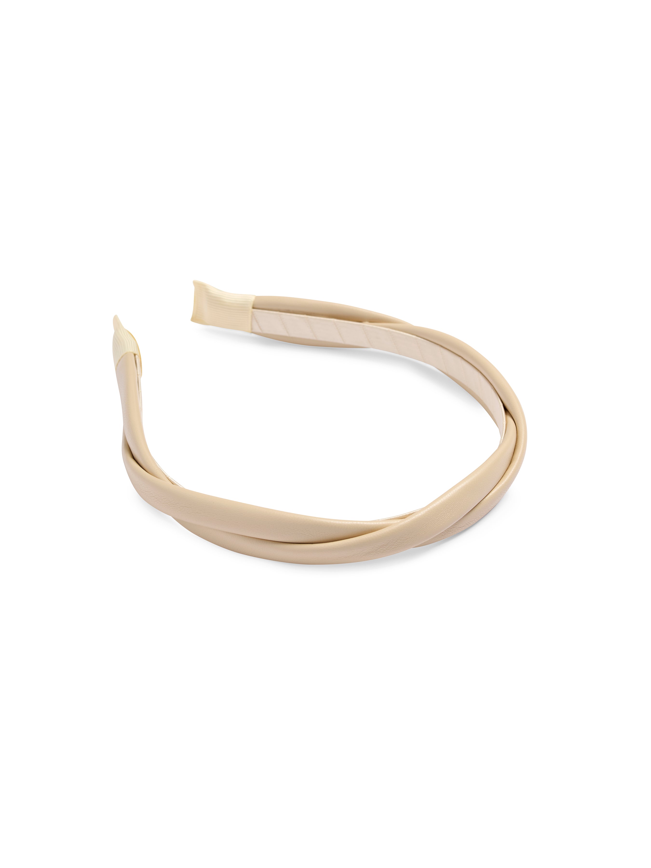 Shiraleah Faux Leather Twist Headband SAND