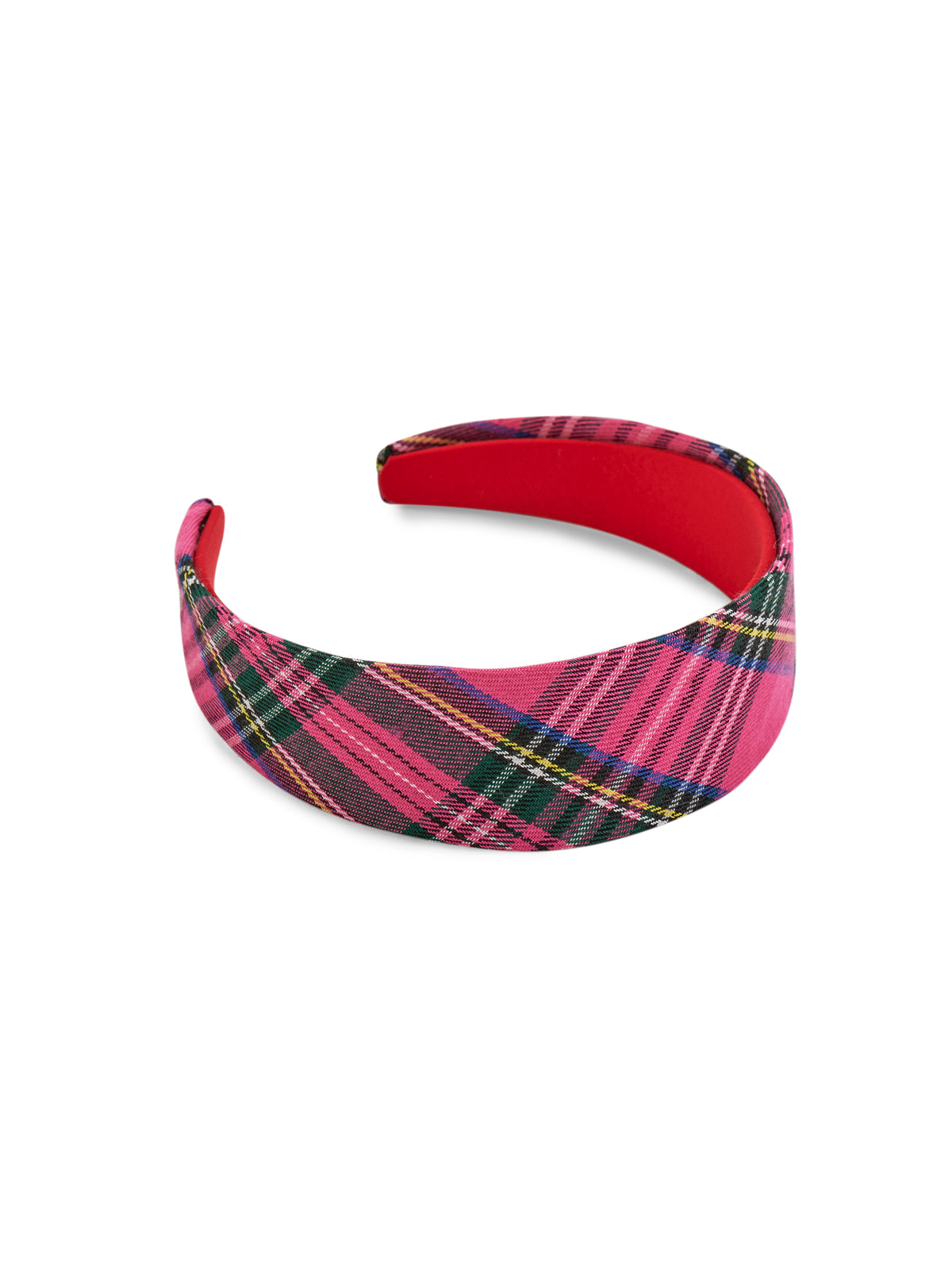 Shiraleah Plaid Wide Headband PINK / OS