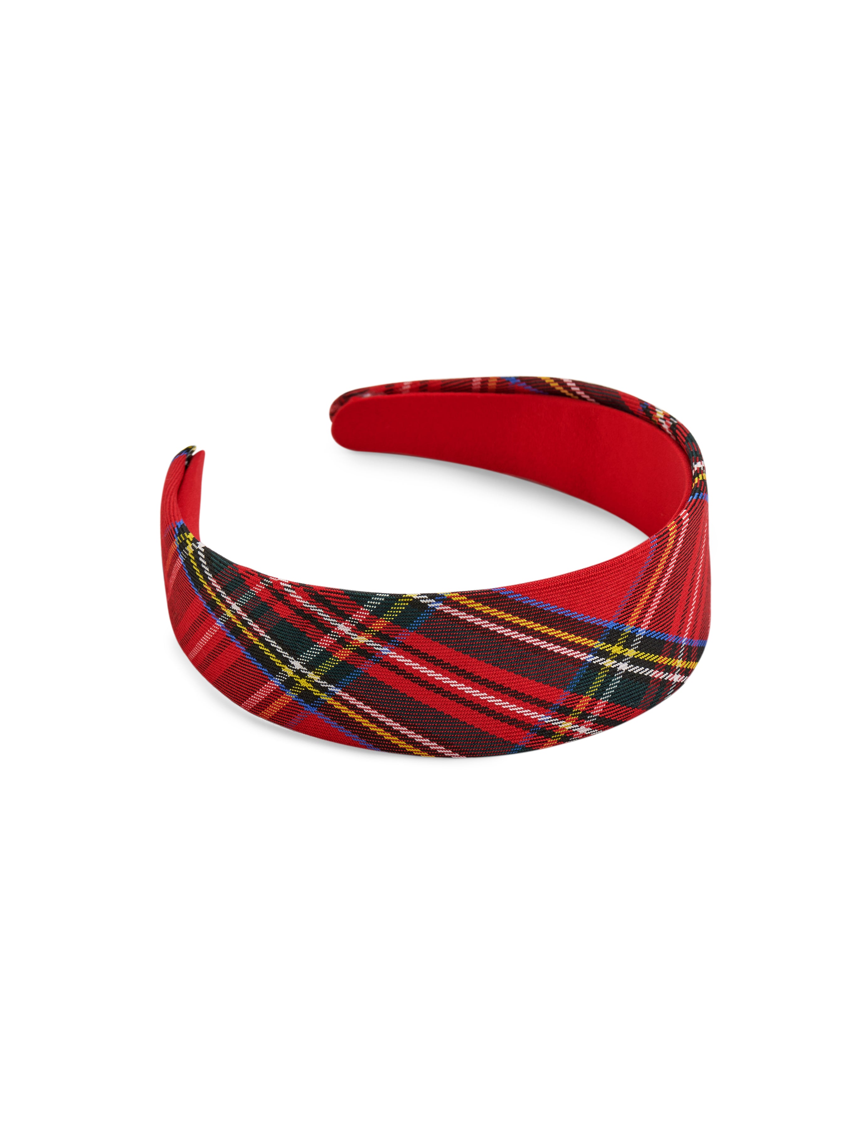 Shiraleah Plaid Wide Headband RED / OS