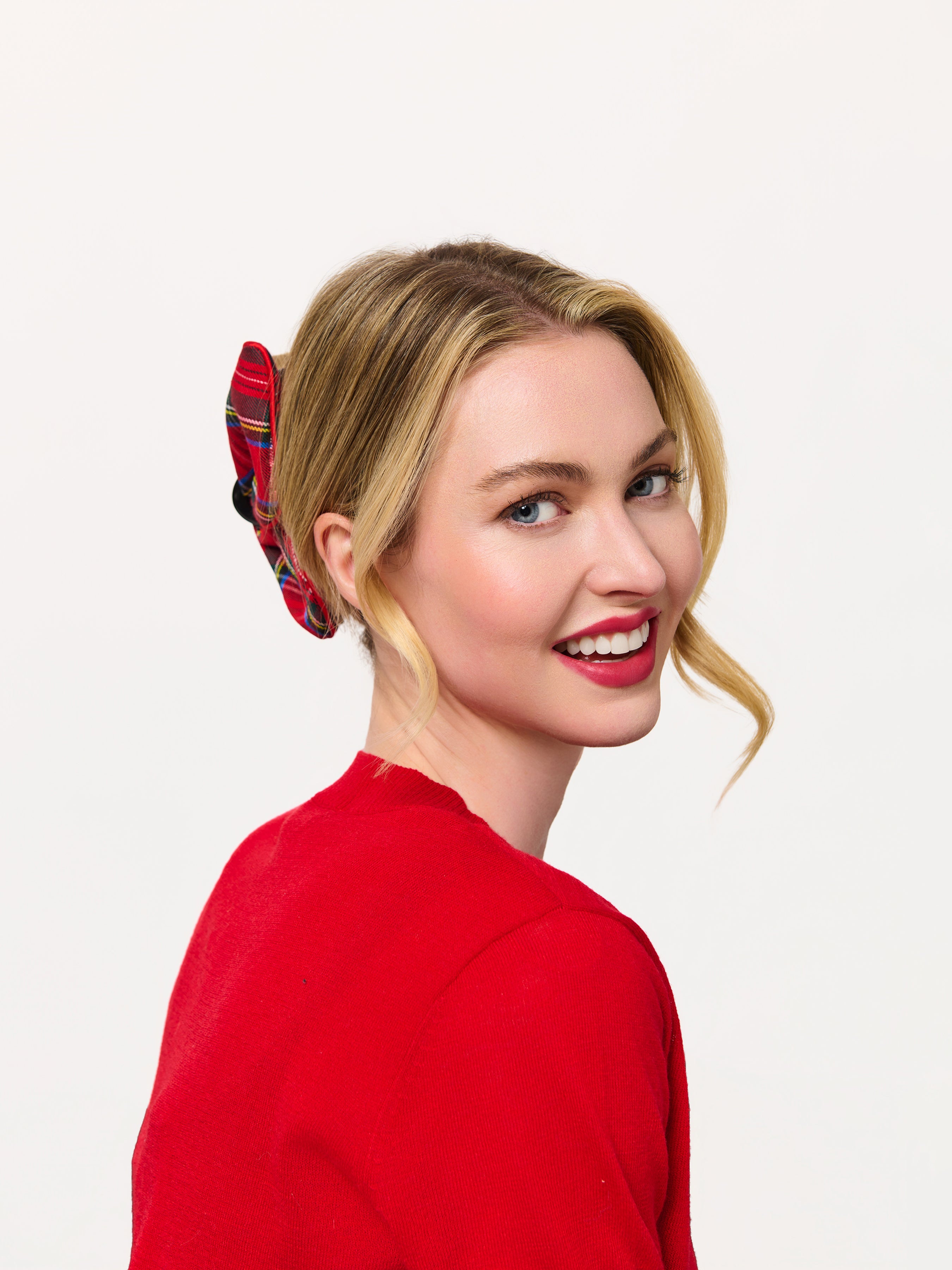Shiraleah Plaid Claw Clip RED / OS