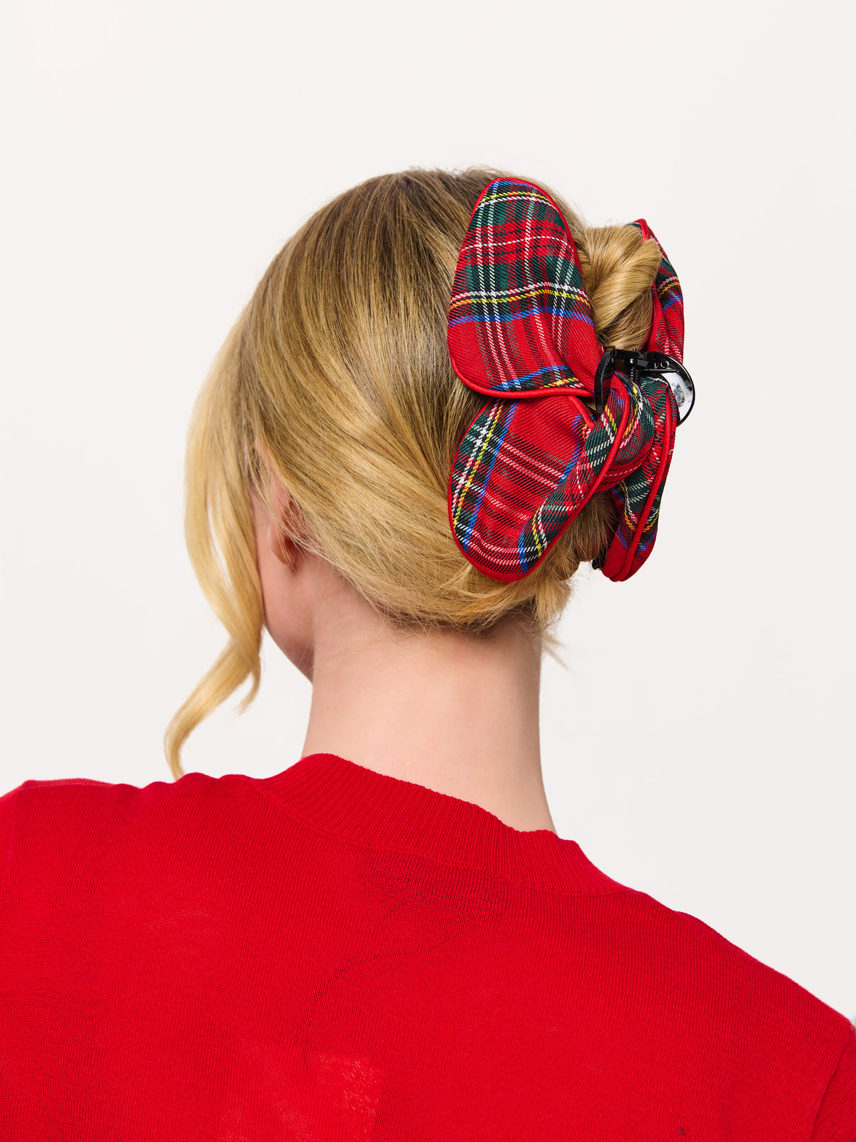 Shiraleah Plaid Claw Clip RED / OS