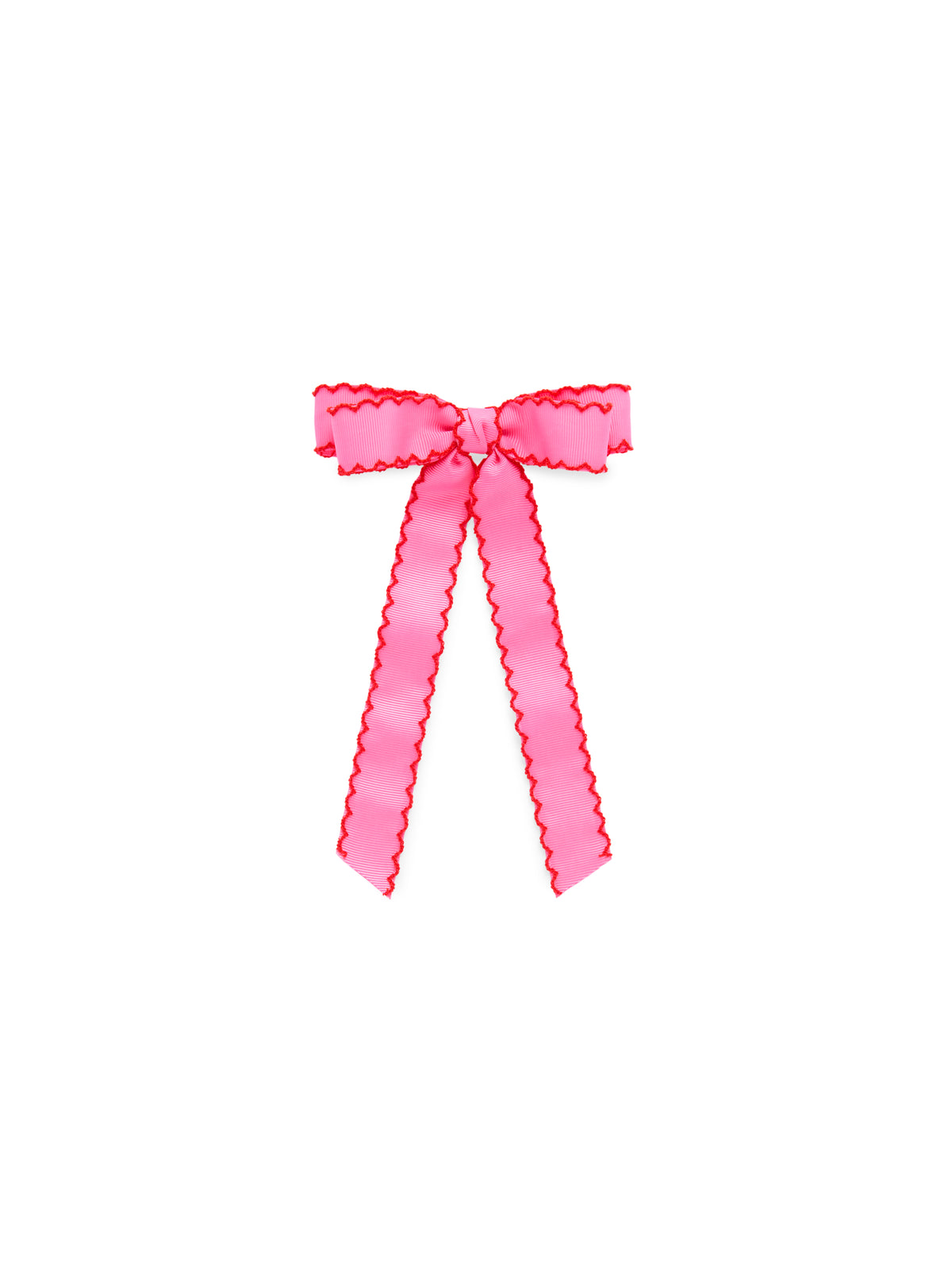 Shiraleah Scallop Trim Bow Clip PINK / OS