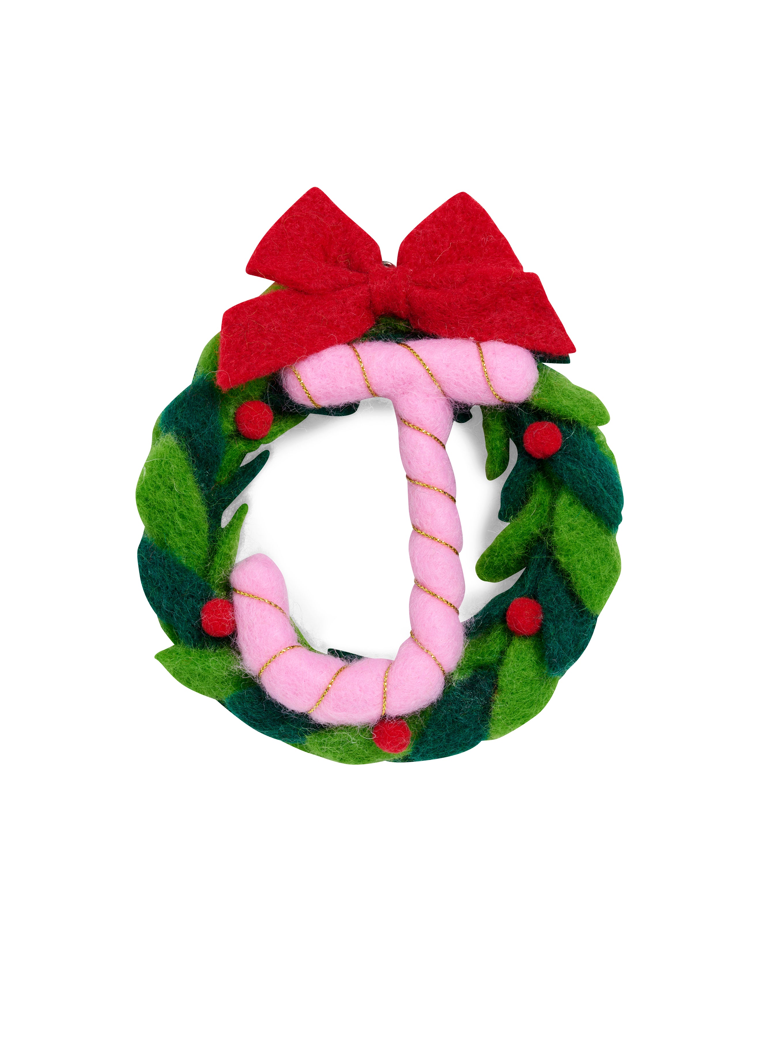 Shiraleah "J" Wreath Ornament, Multi