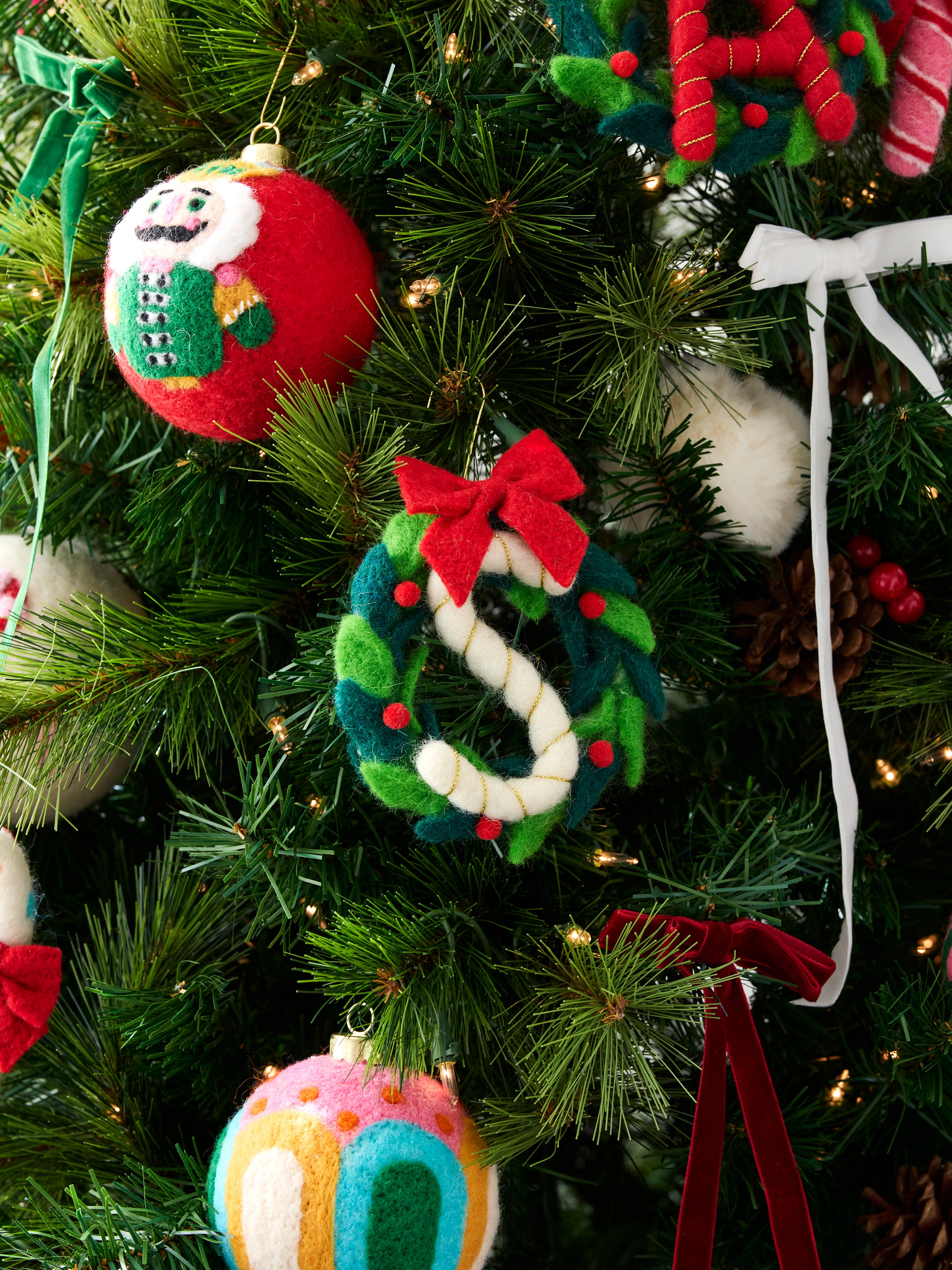 Shiraleah "S" Wreath Ornament, Multi