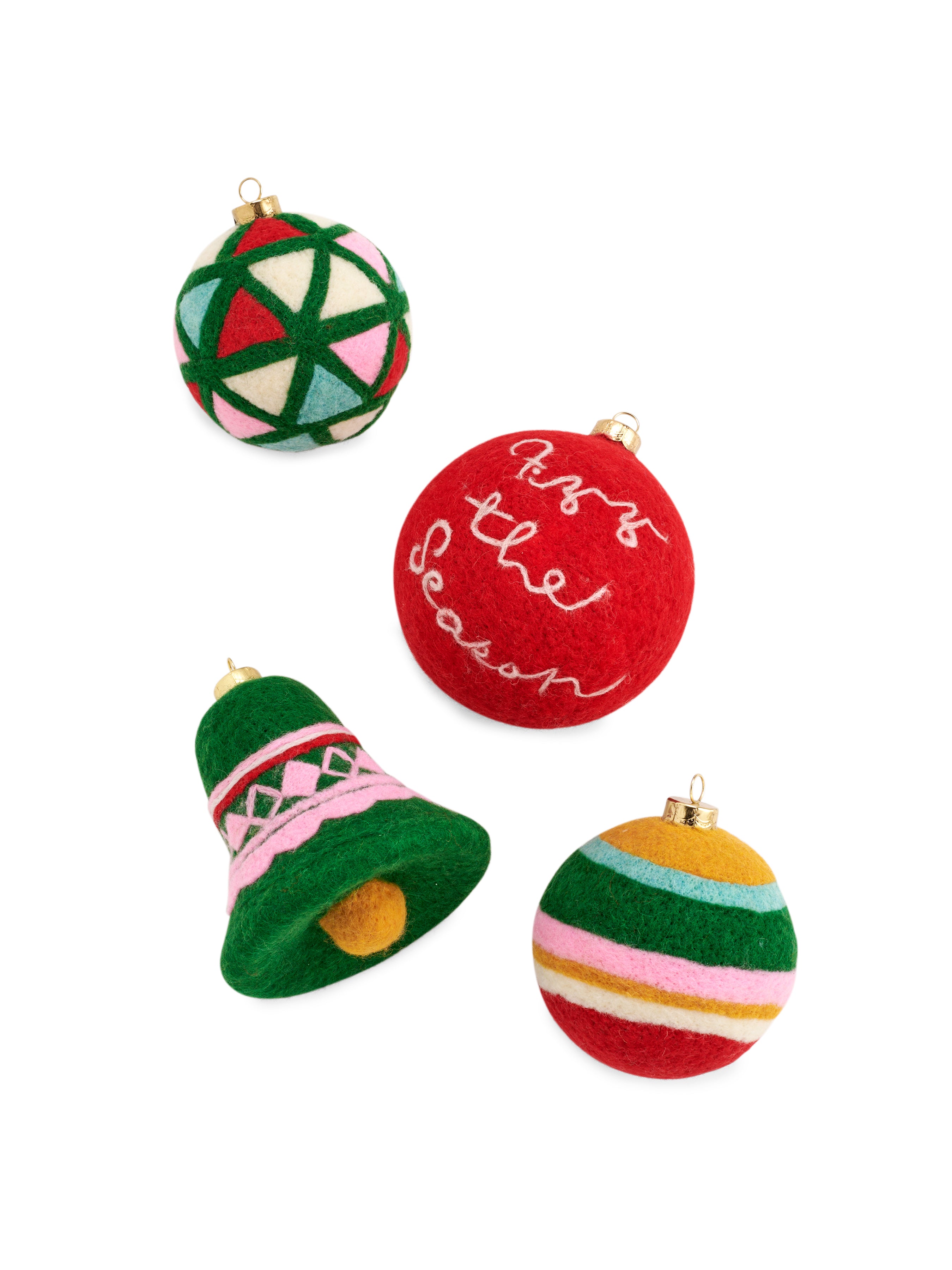 Shiraleah Assorted Set of 4 Bubbly Ornaments, Multi