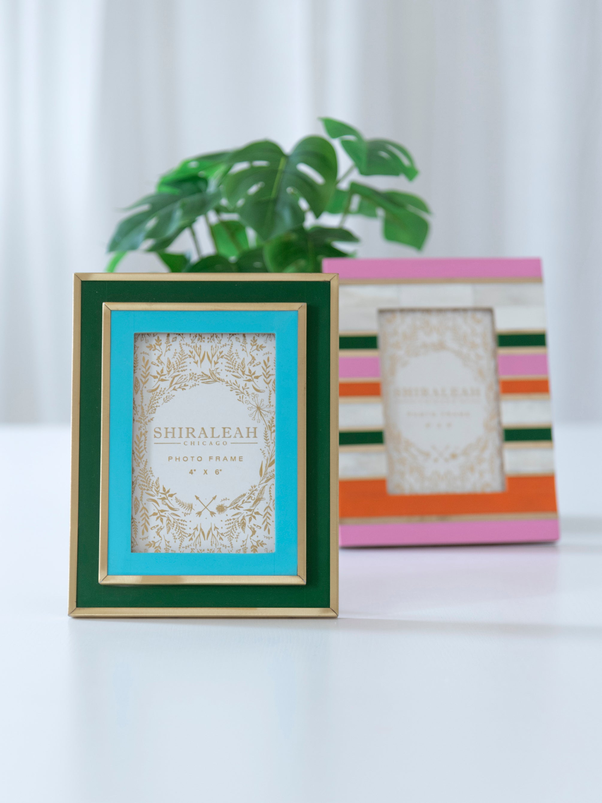 Shiraleah Viva 4" x 6" Layered Picture Frame GREEN