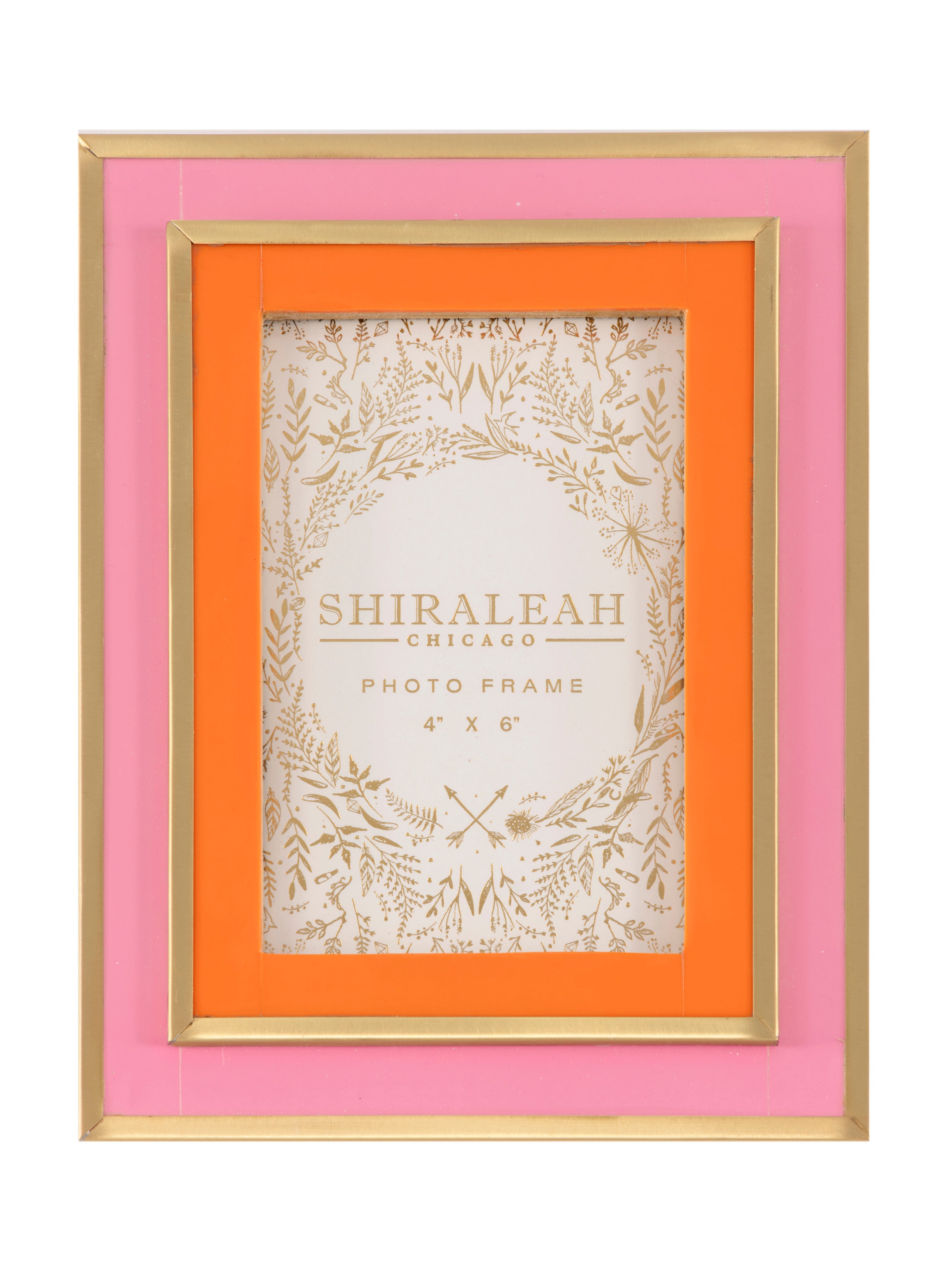 Shiraleah Viva 4" x 6" Layered Picture Frame PINK