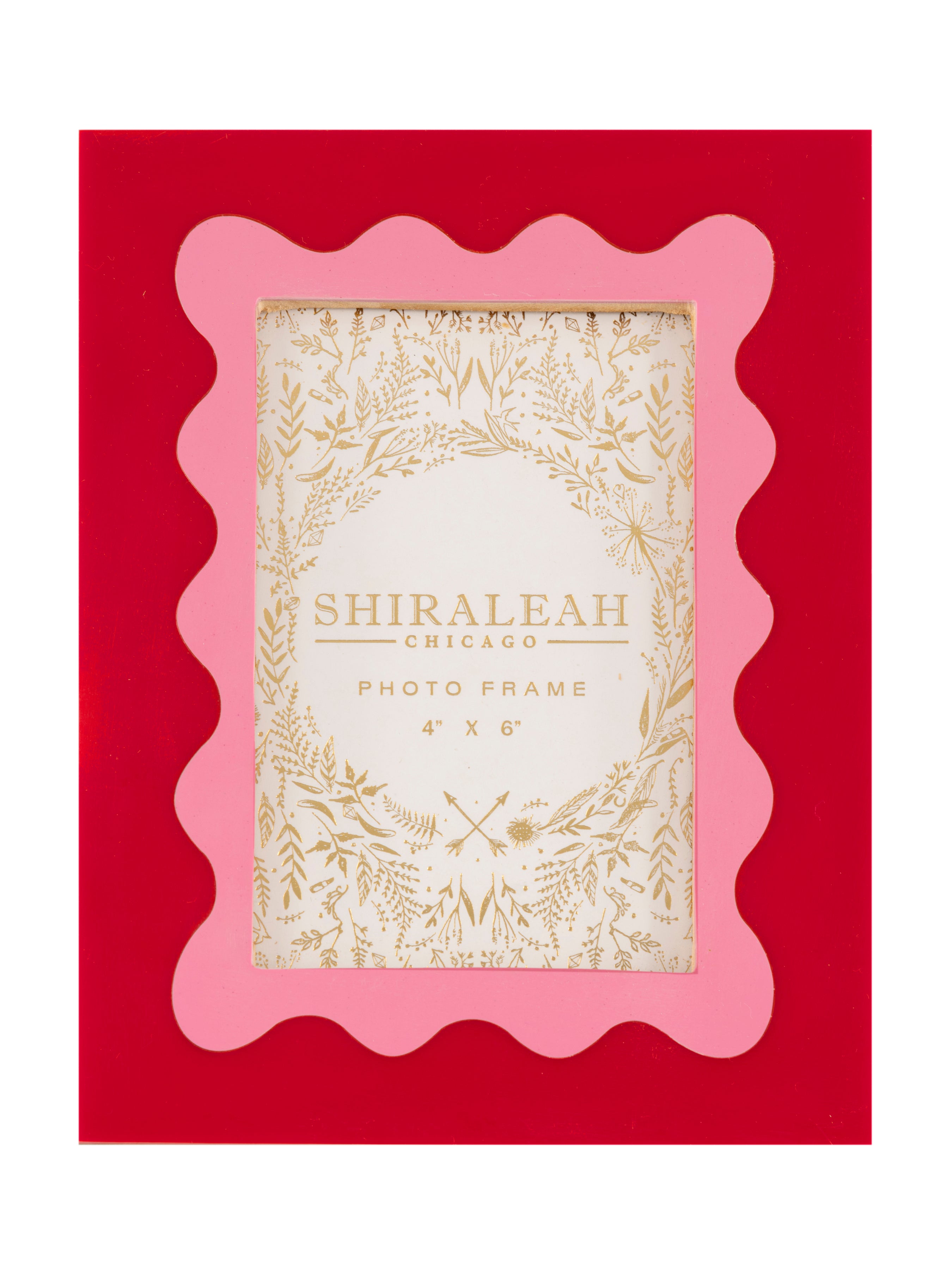 Shiraleah Viva 4" X 6" Wave Picture Frame, Red