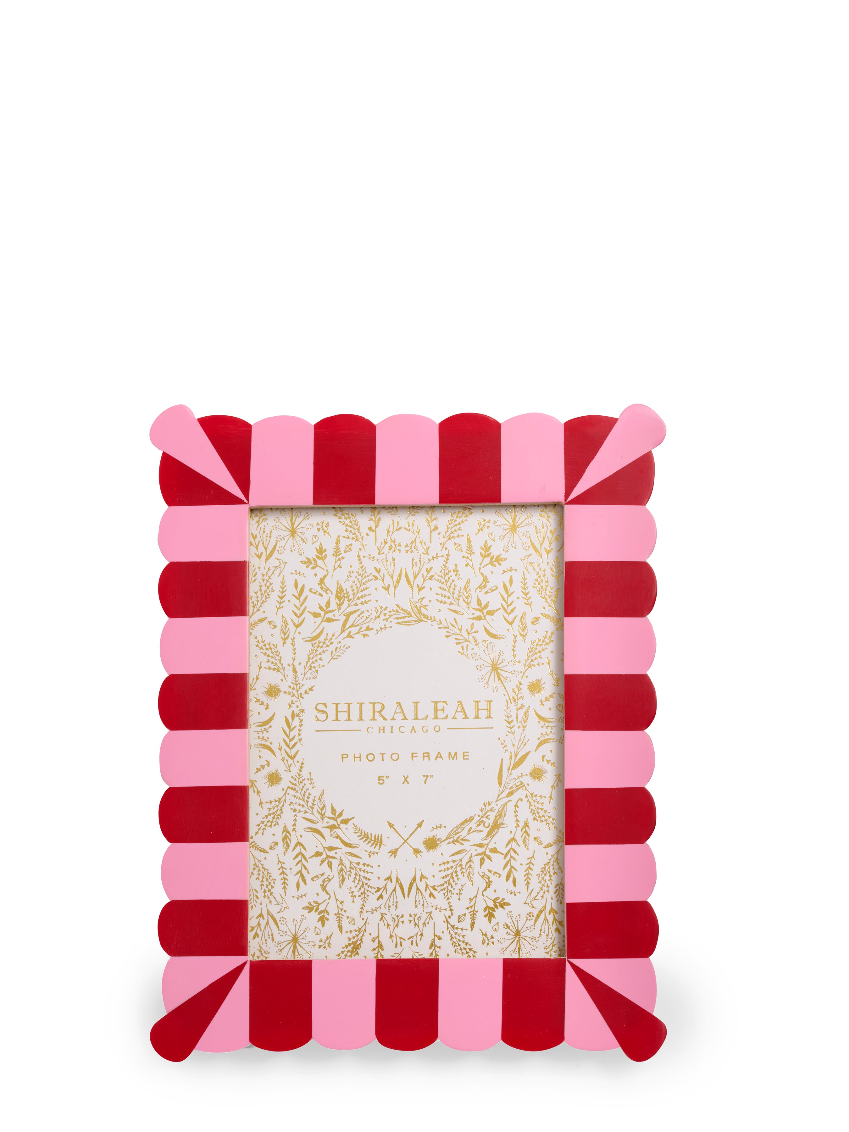 Shiraleah Viva 5" x 7" Scalloped Picture Frame RED
